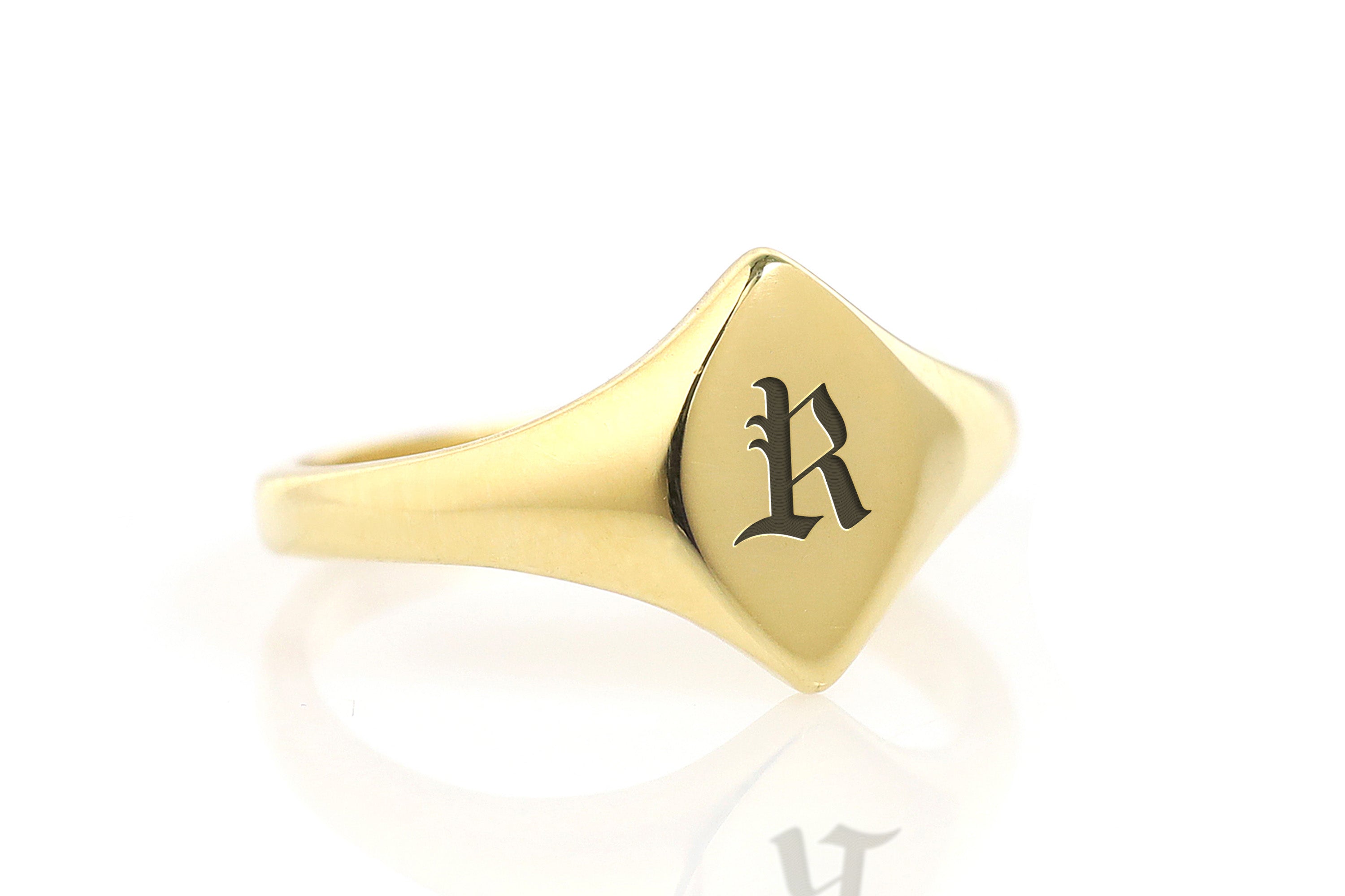 Name Initial's Gothic Ring