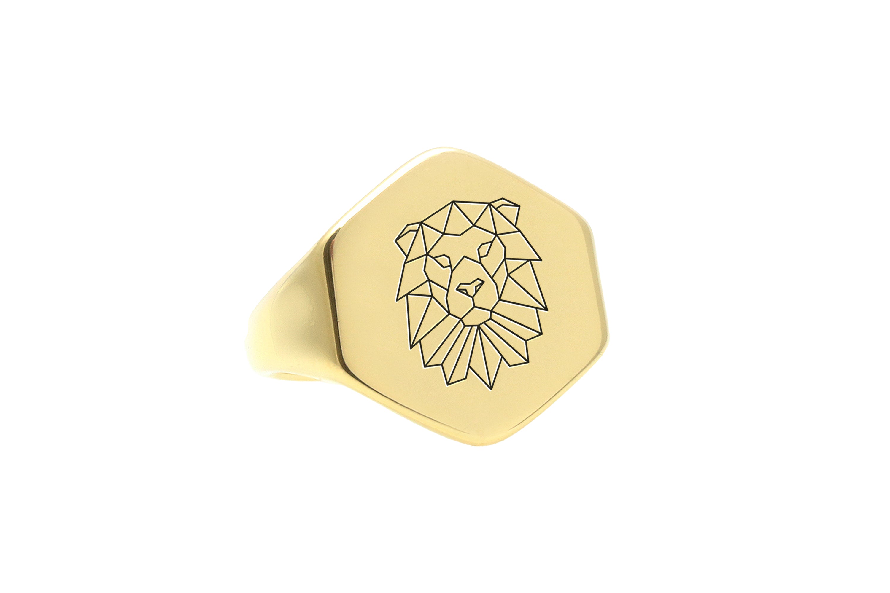 Geometrical Lion Ring