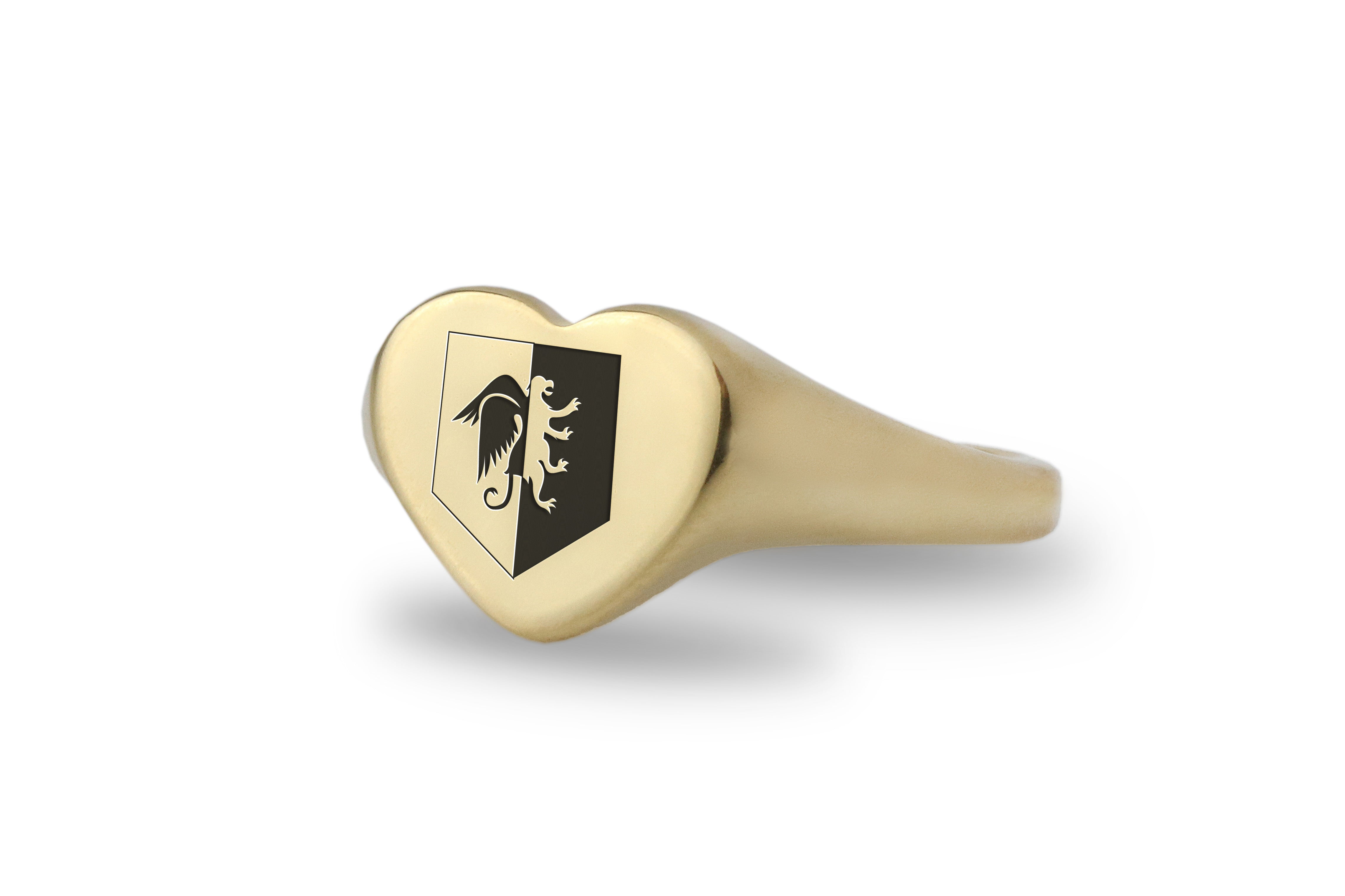Heraldic Griffin Signet Ring