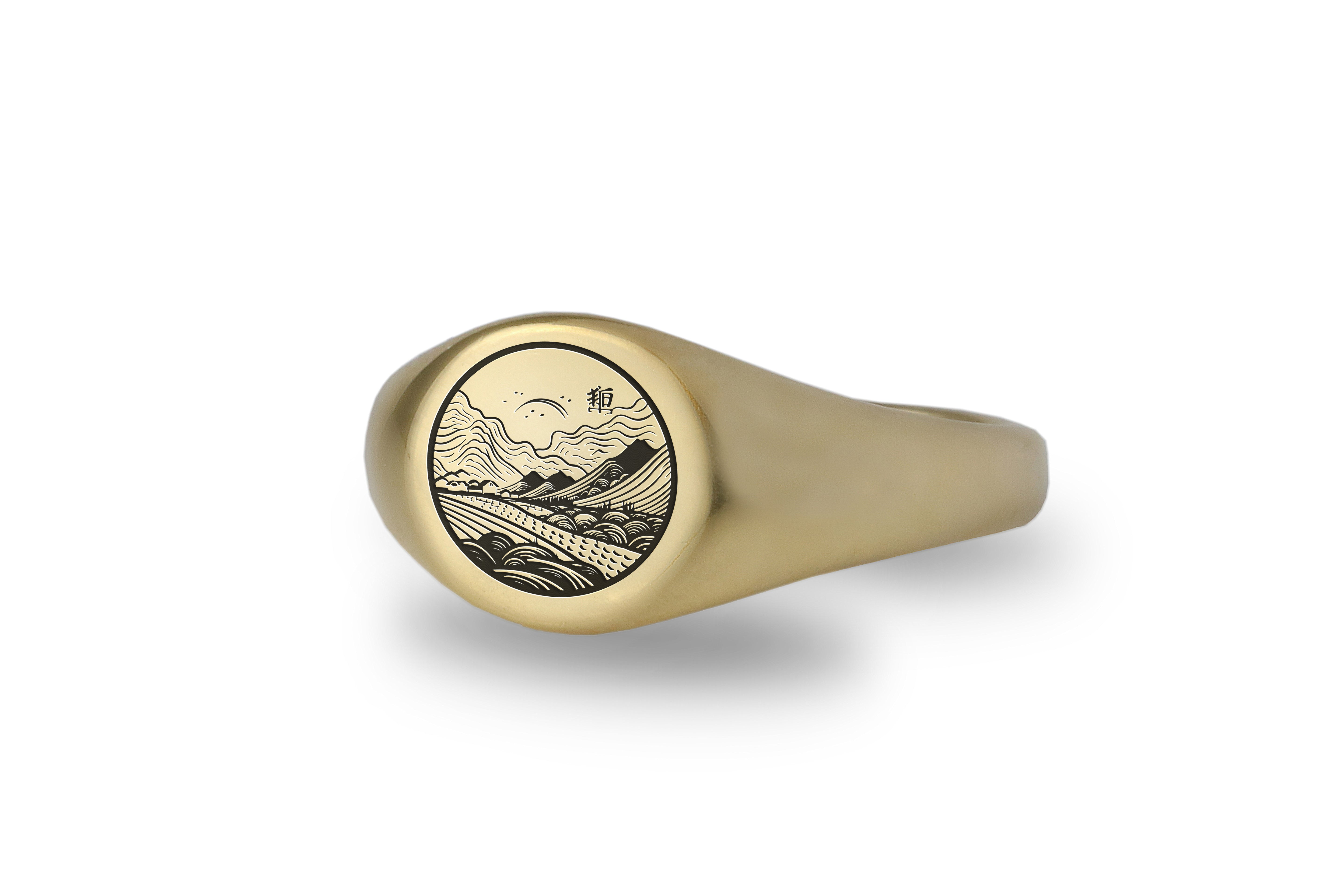 Japanese Gold Signet Ring