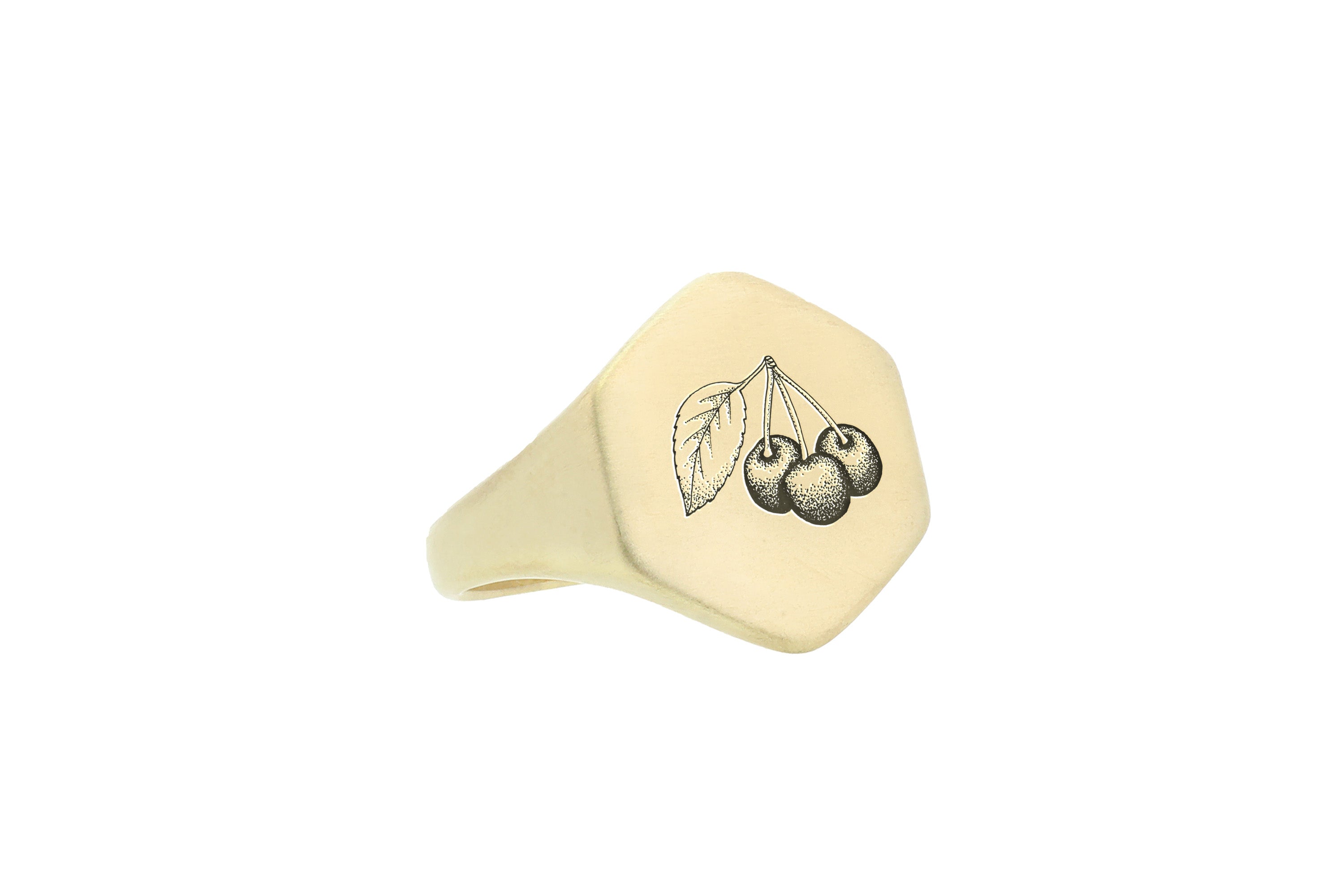 14k Gold Cherry Ring