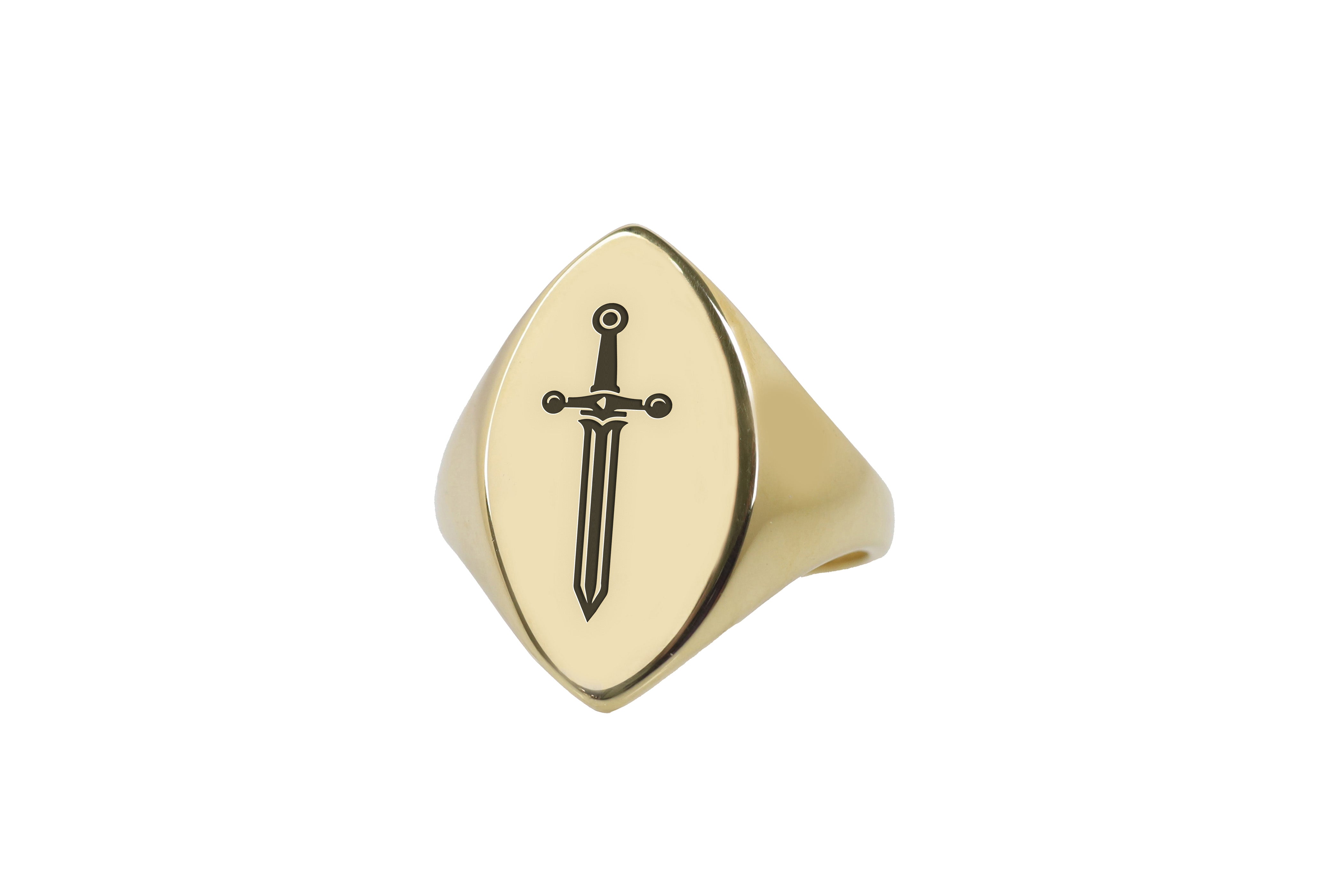 14k Gold Medieval Ring