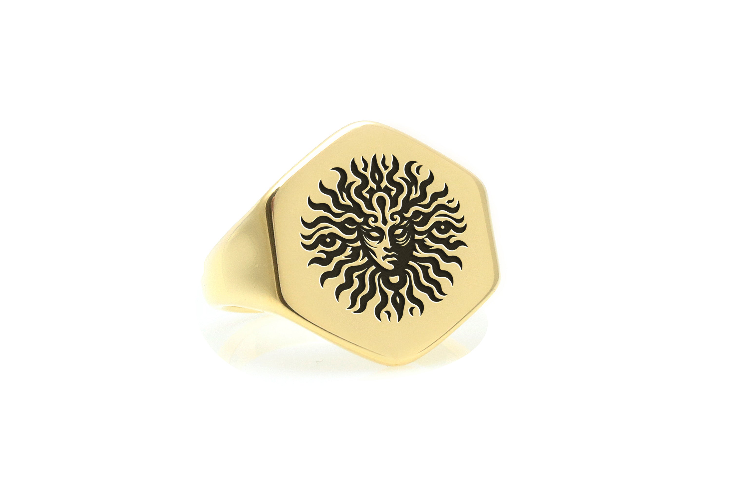 Bold Statement Medusa Signet Ring