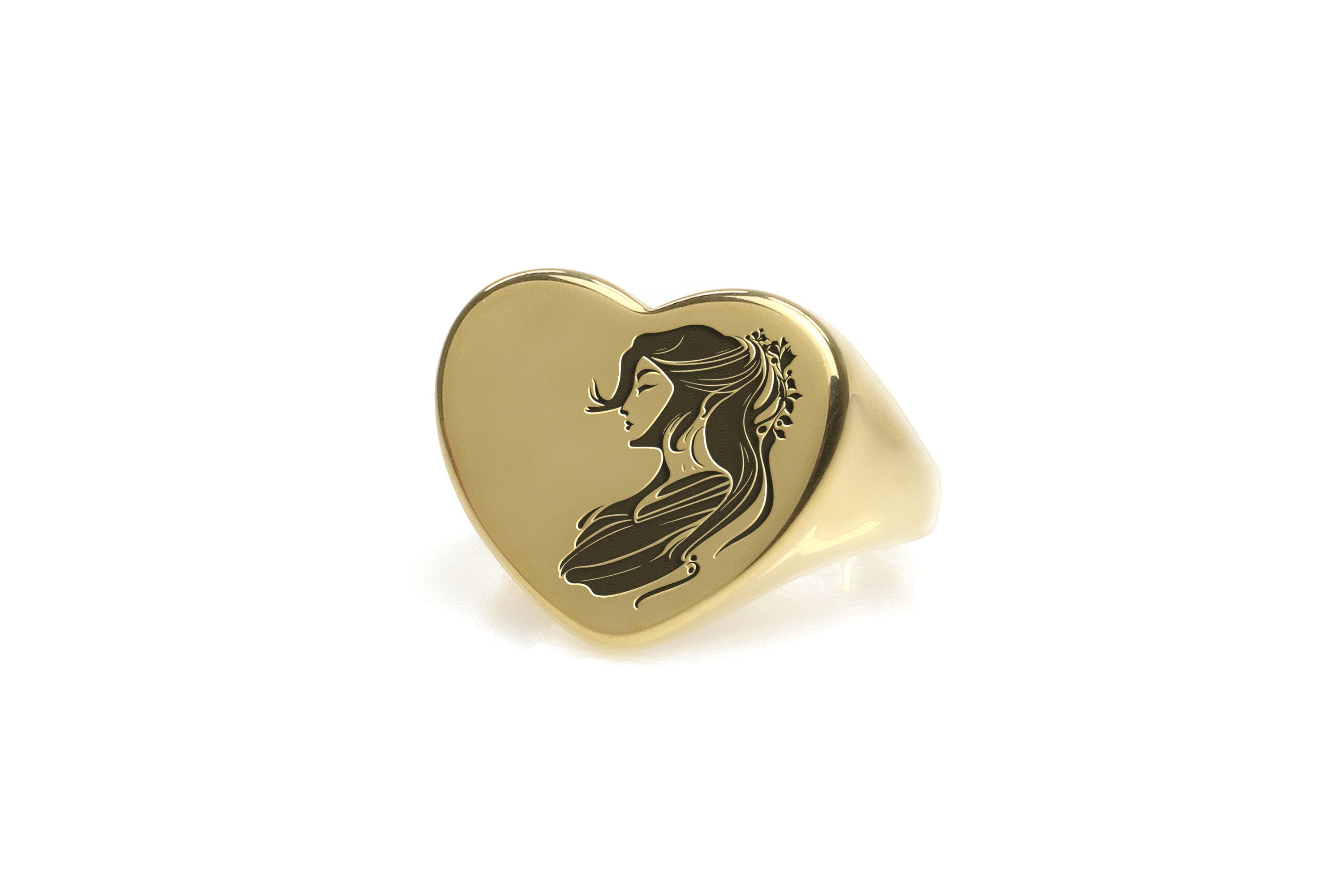 Engraved Japanese Women Ring