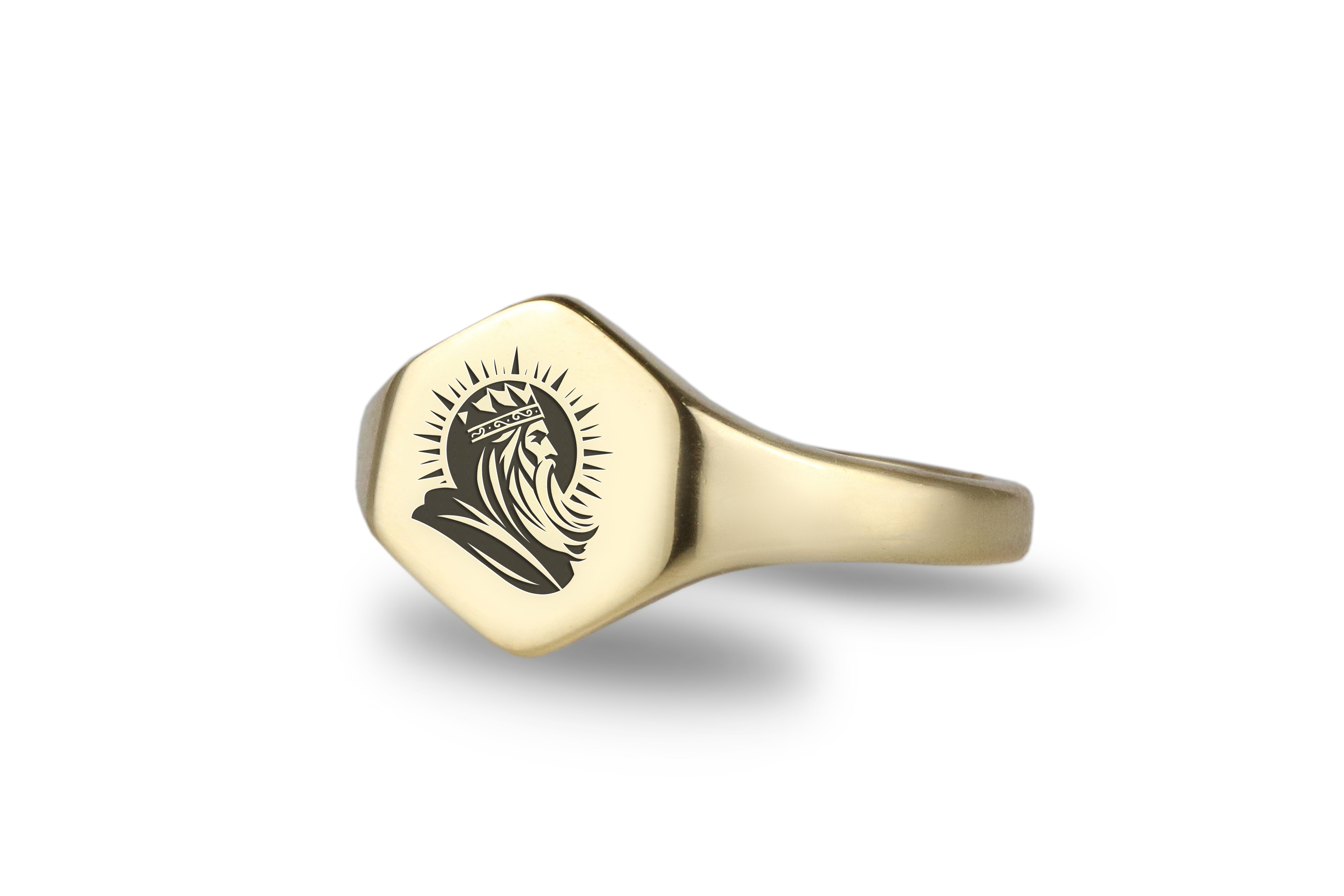 14k Gold Emperor Ring