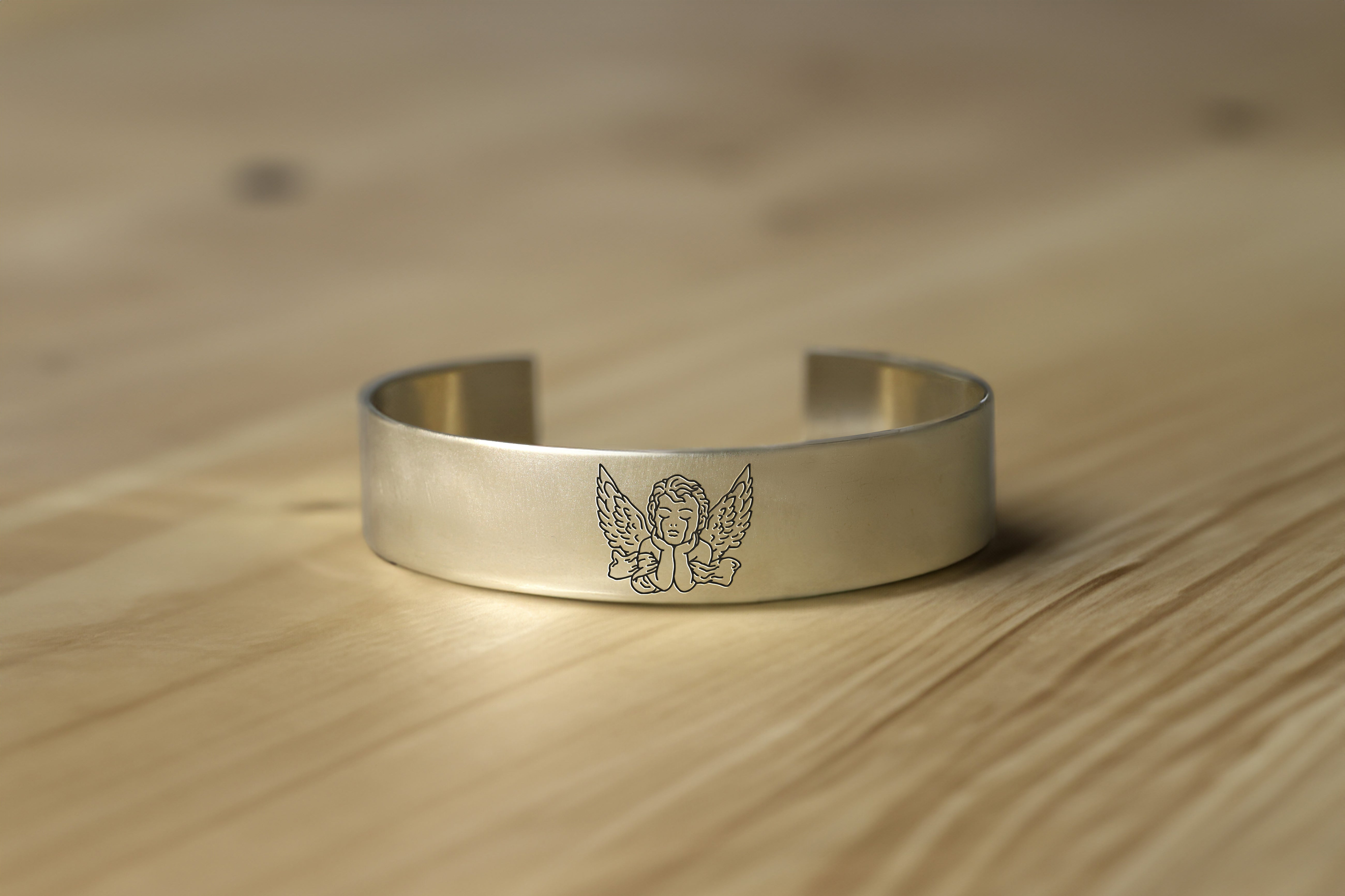 Cute Cupid Engraved Bracelet