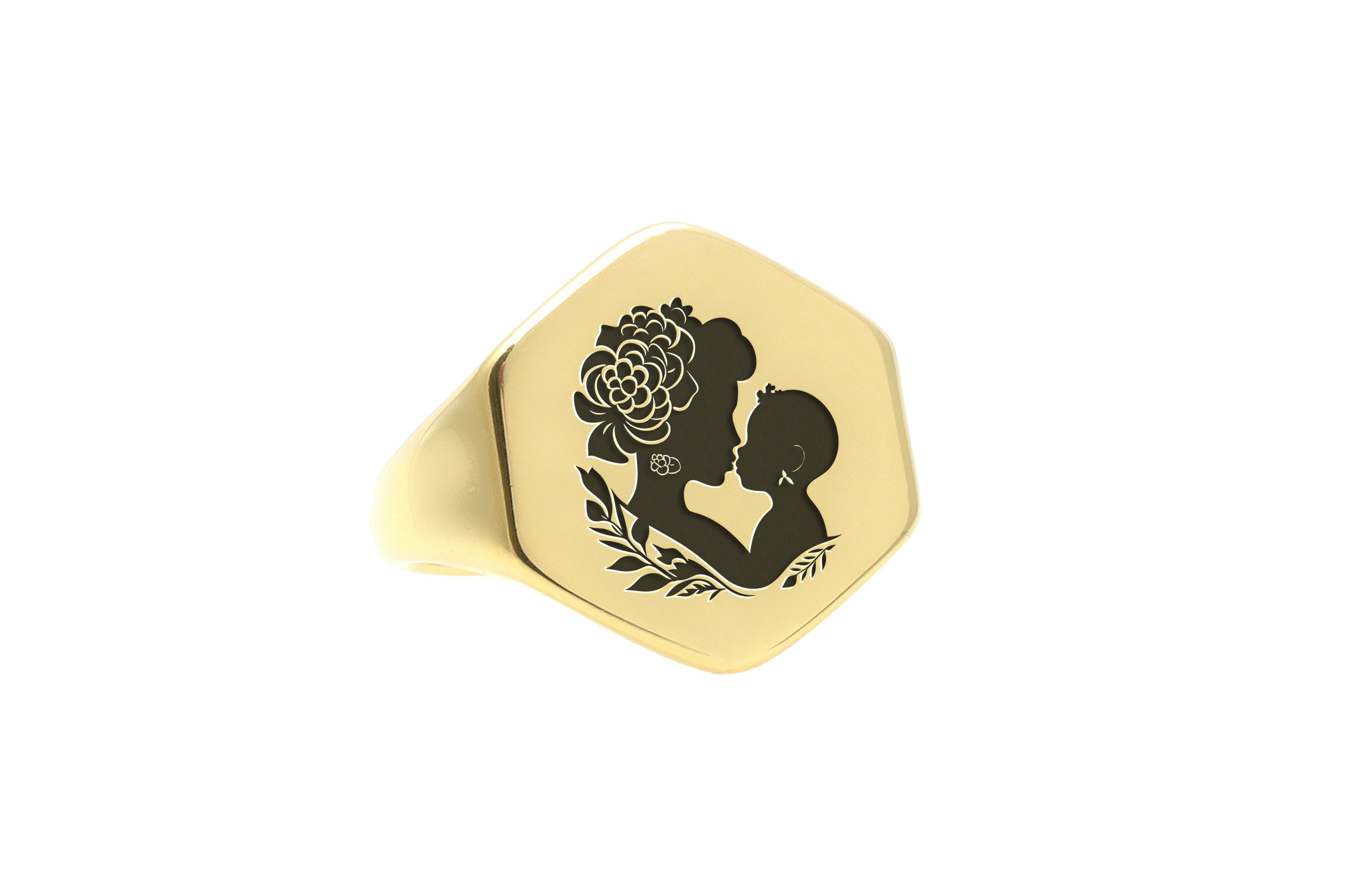 14k Gold Mother Ring
