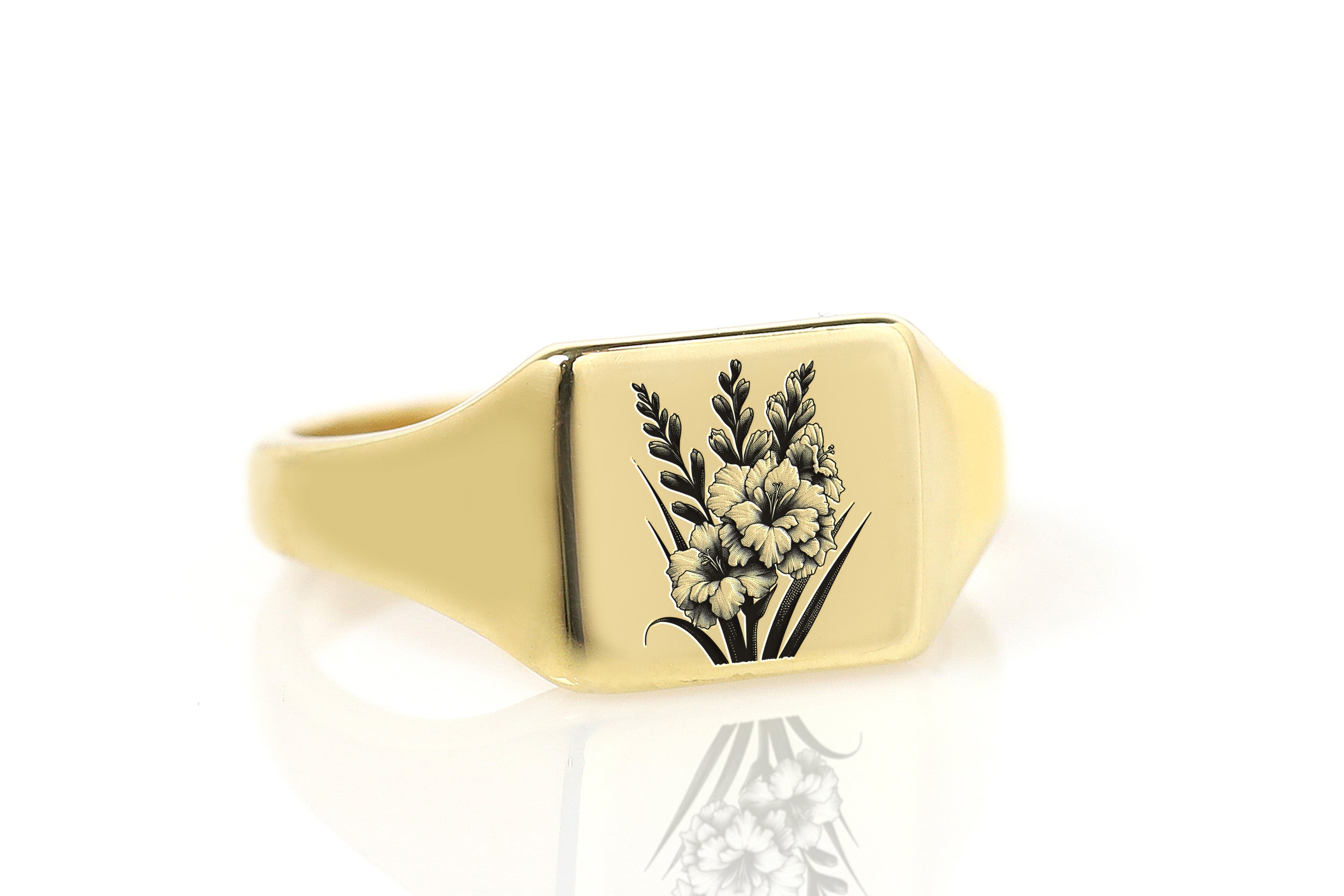 Personalized Flower Ring