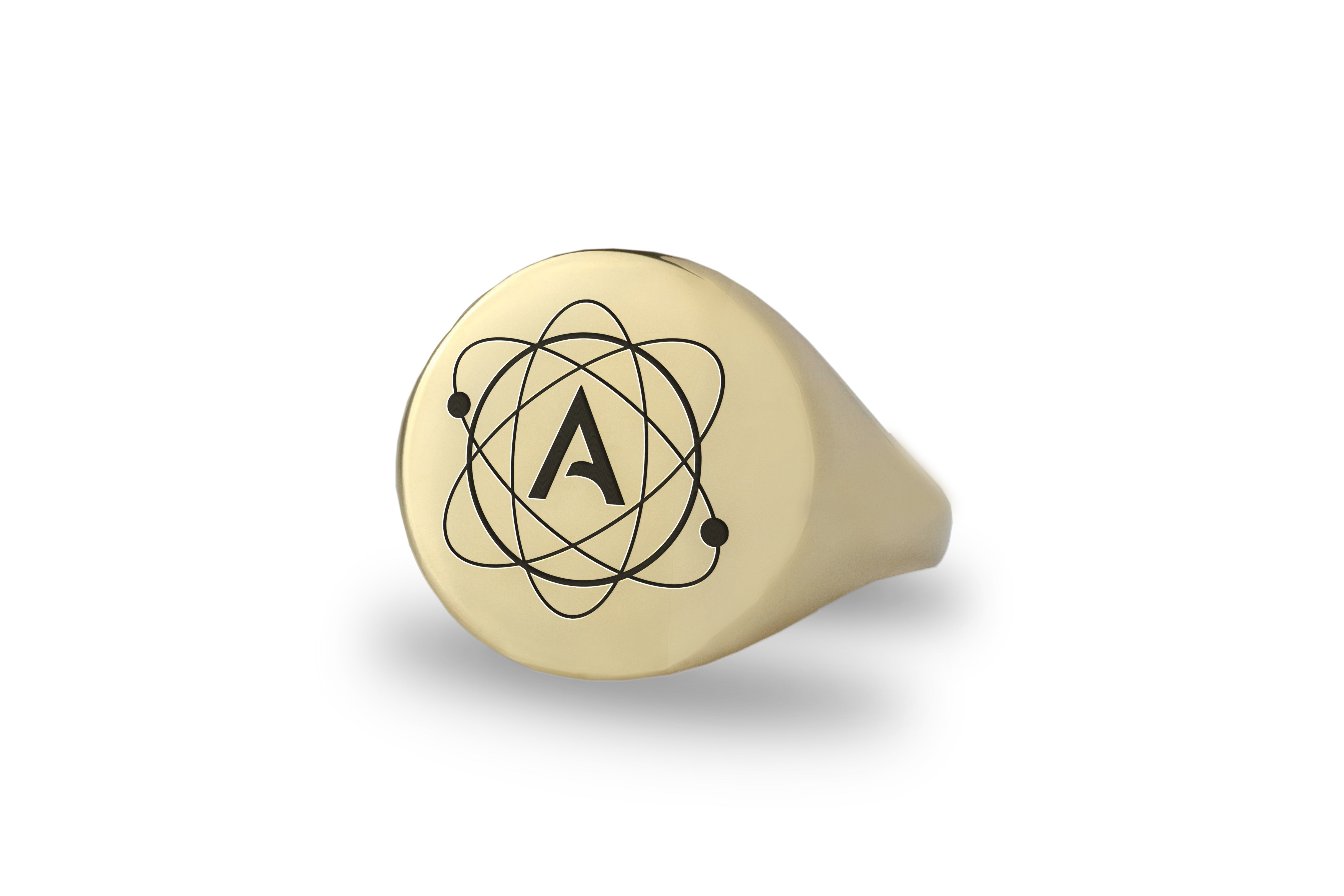 The Atomic Whirl Signet Ring