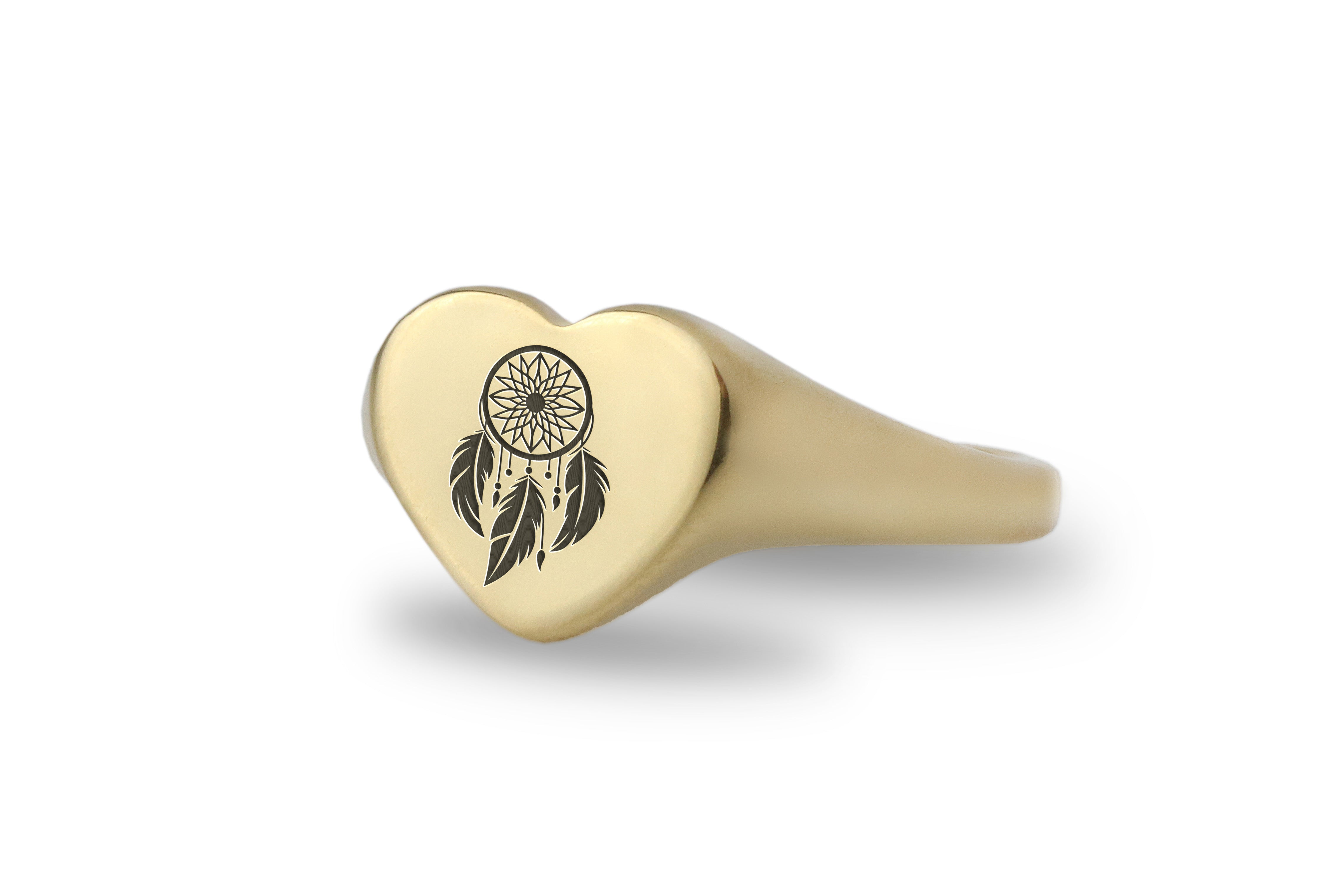 14k Gold Dream Catcher Ring