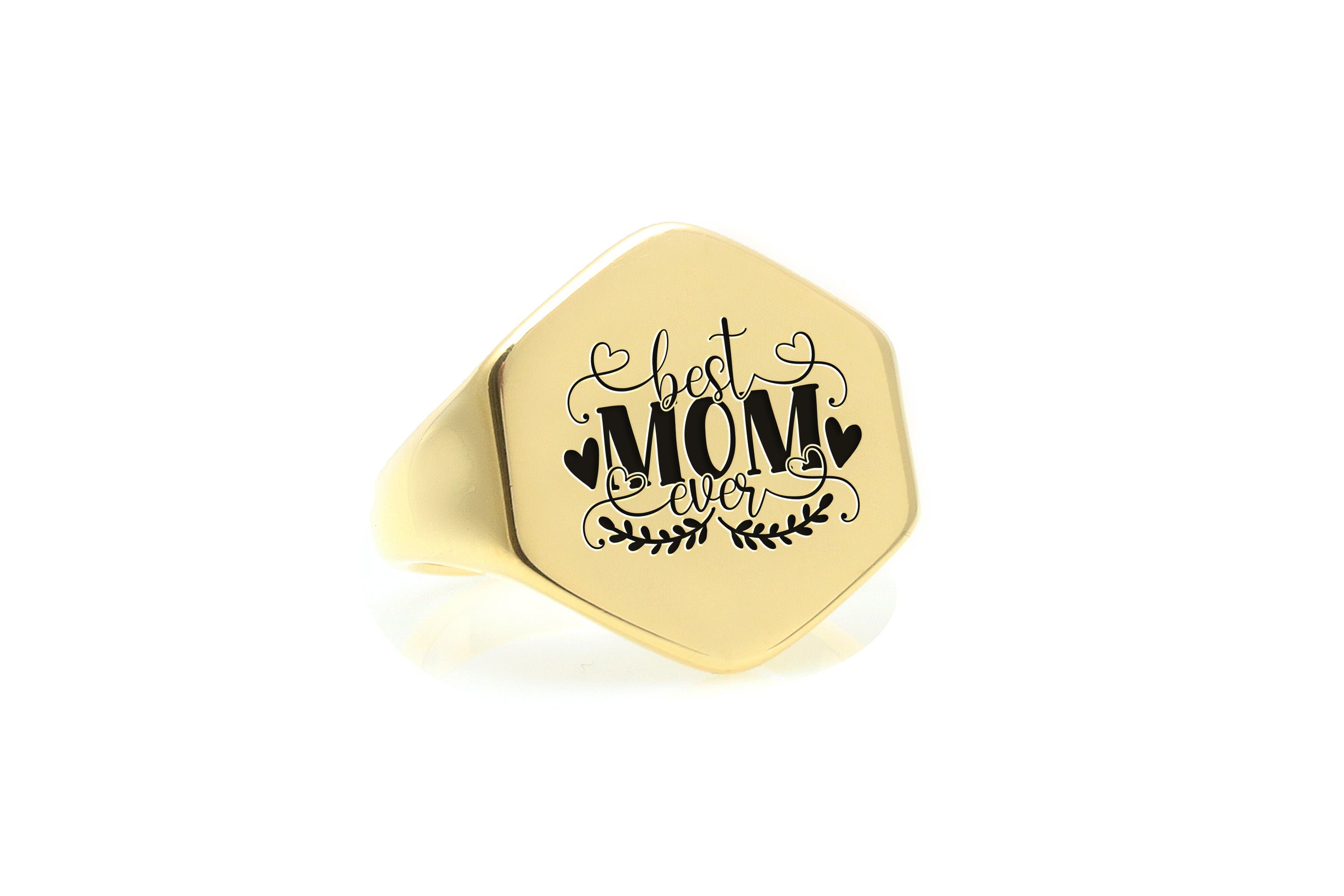 Best Mom Ever Engraving Ring