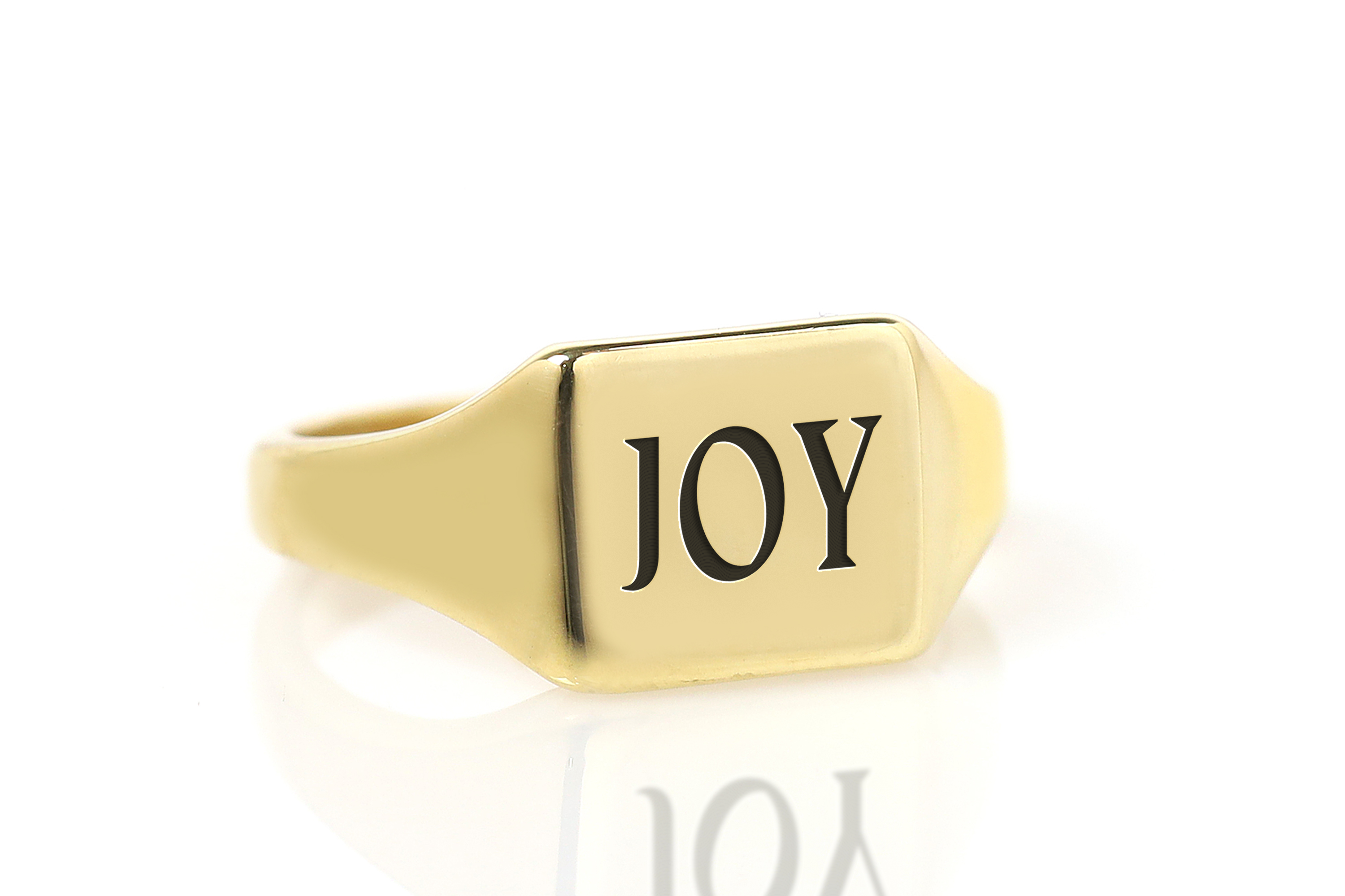 Custom Text Engraved Ring