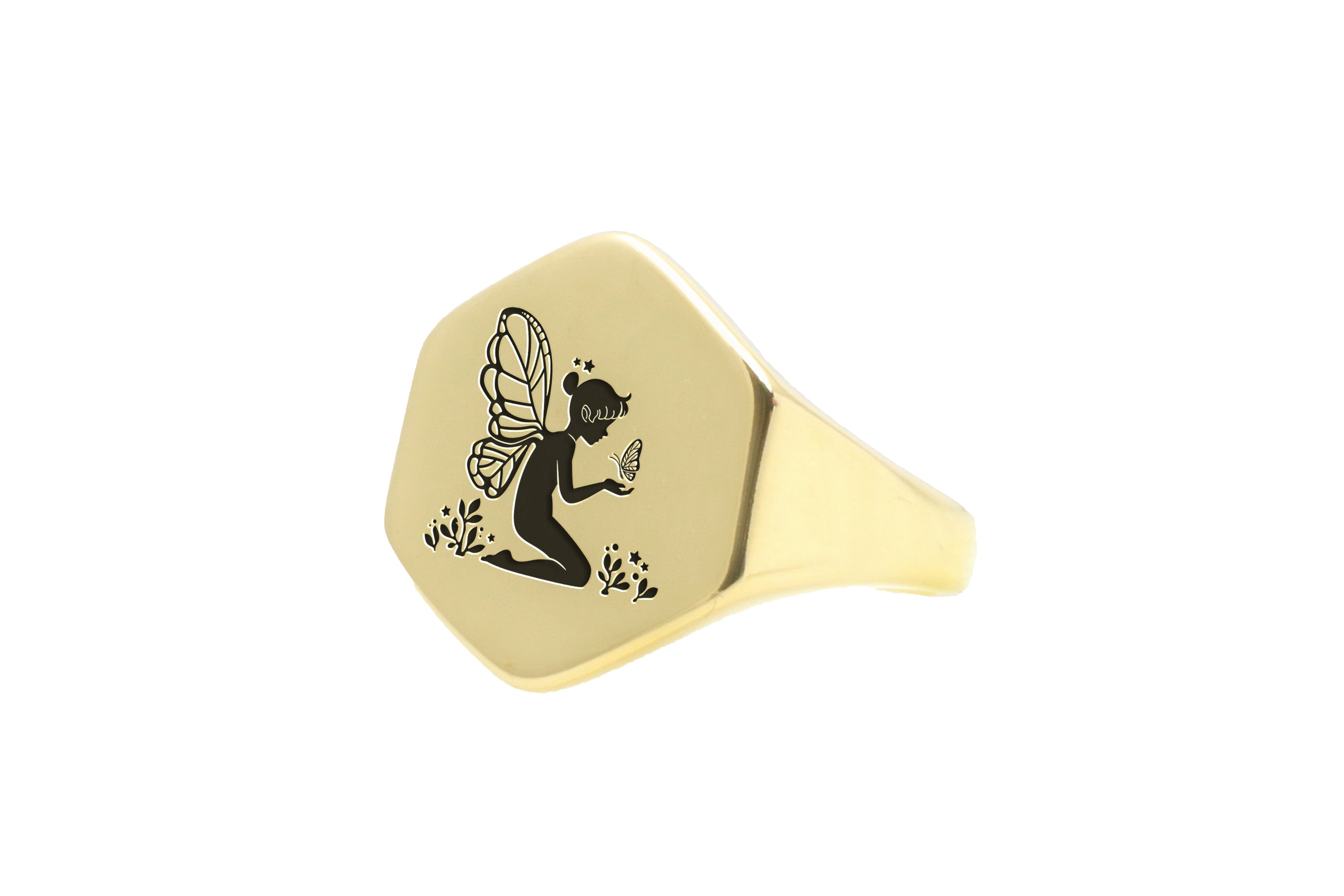 Cute Butterfly Fairy Gold Ring
