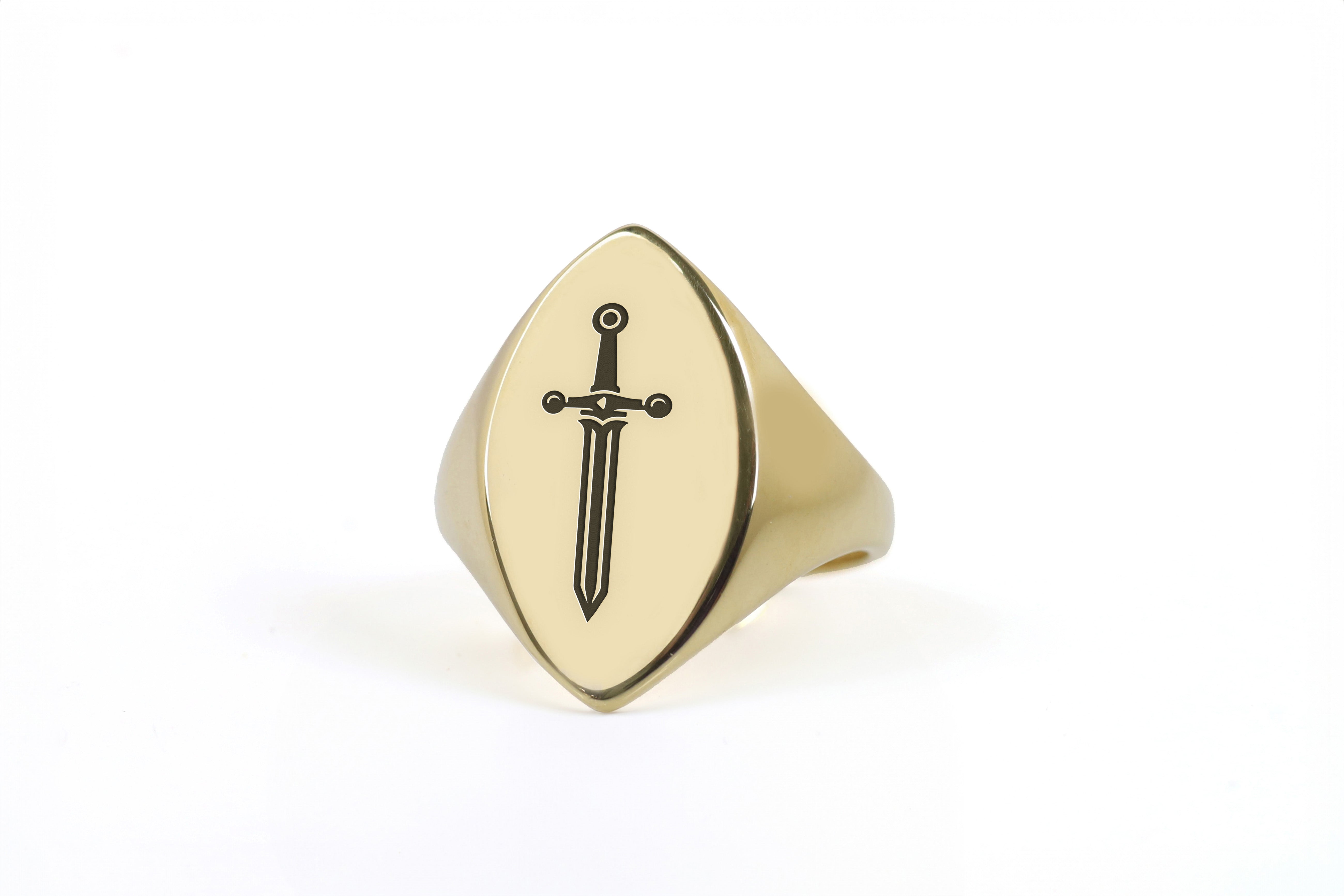 14k Gold Medieval Ring