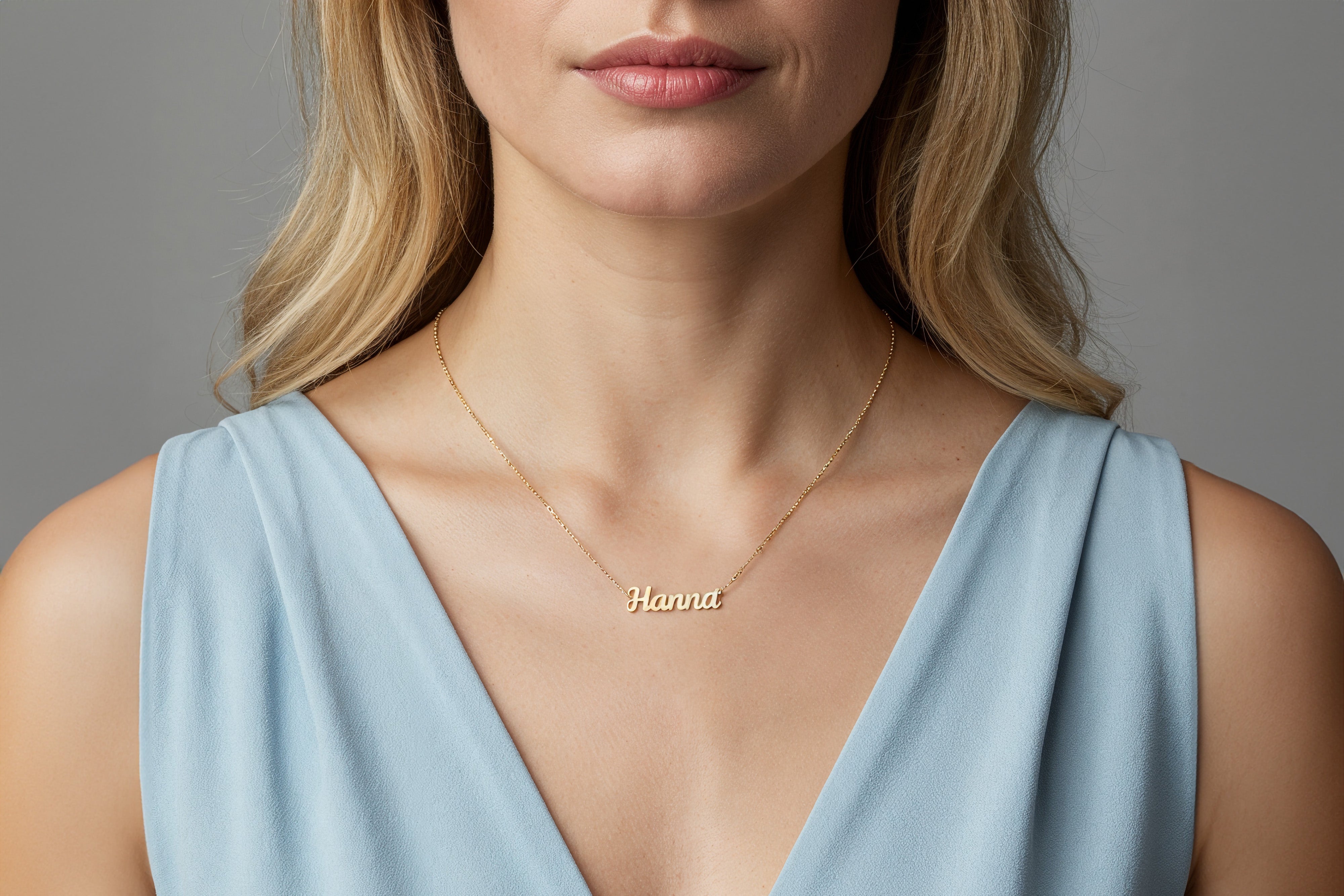 Delicate Custom Name Pendant Necklace