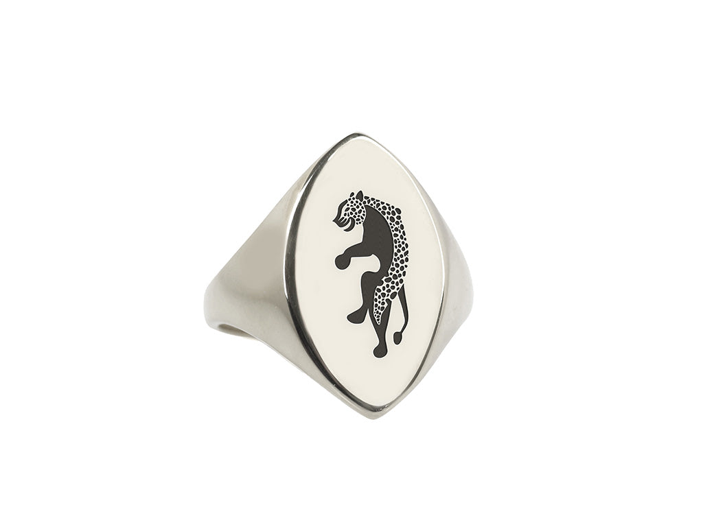 925 Sterling Silver Leopard Ring