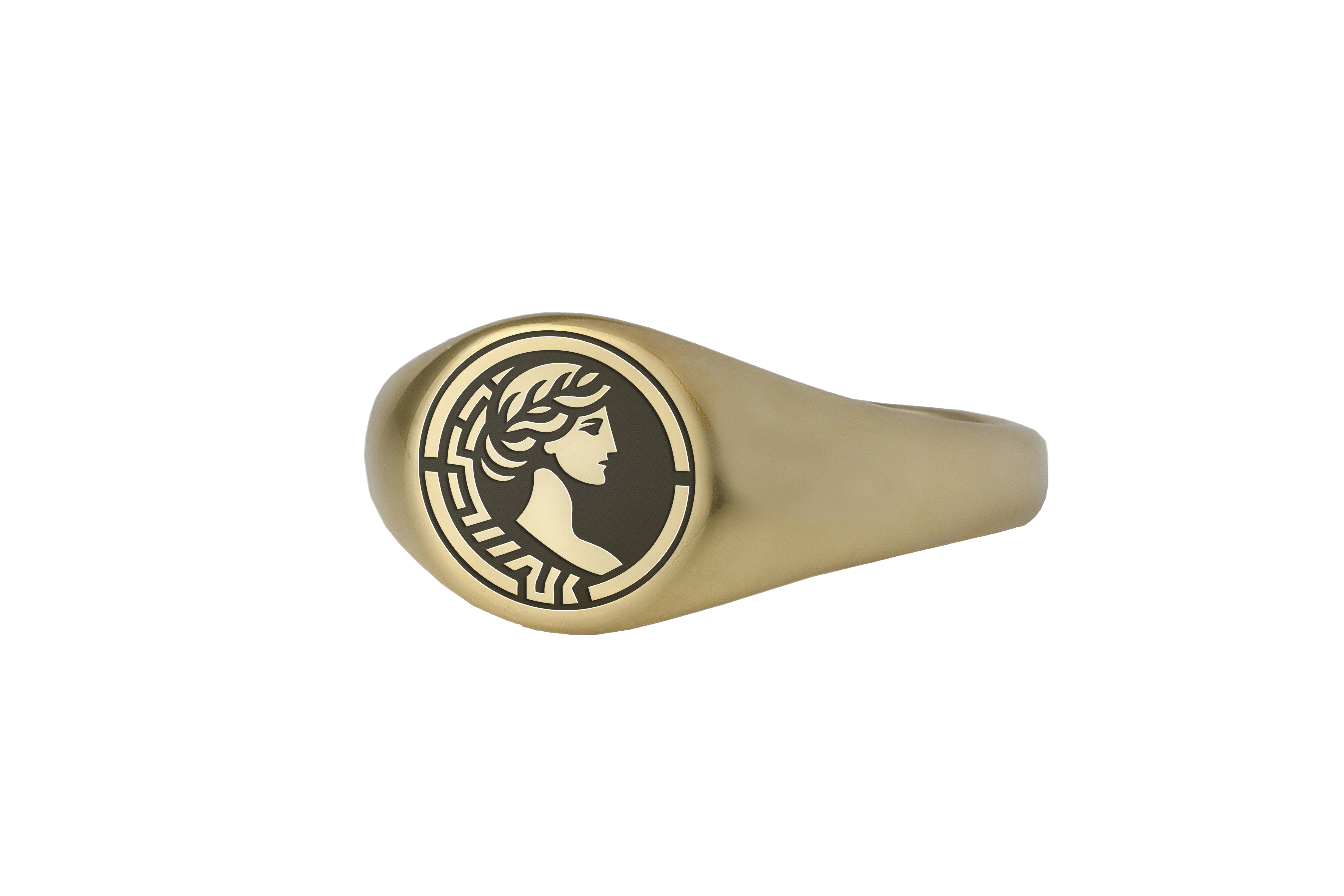 Greek Goddess Signet Ring