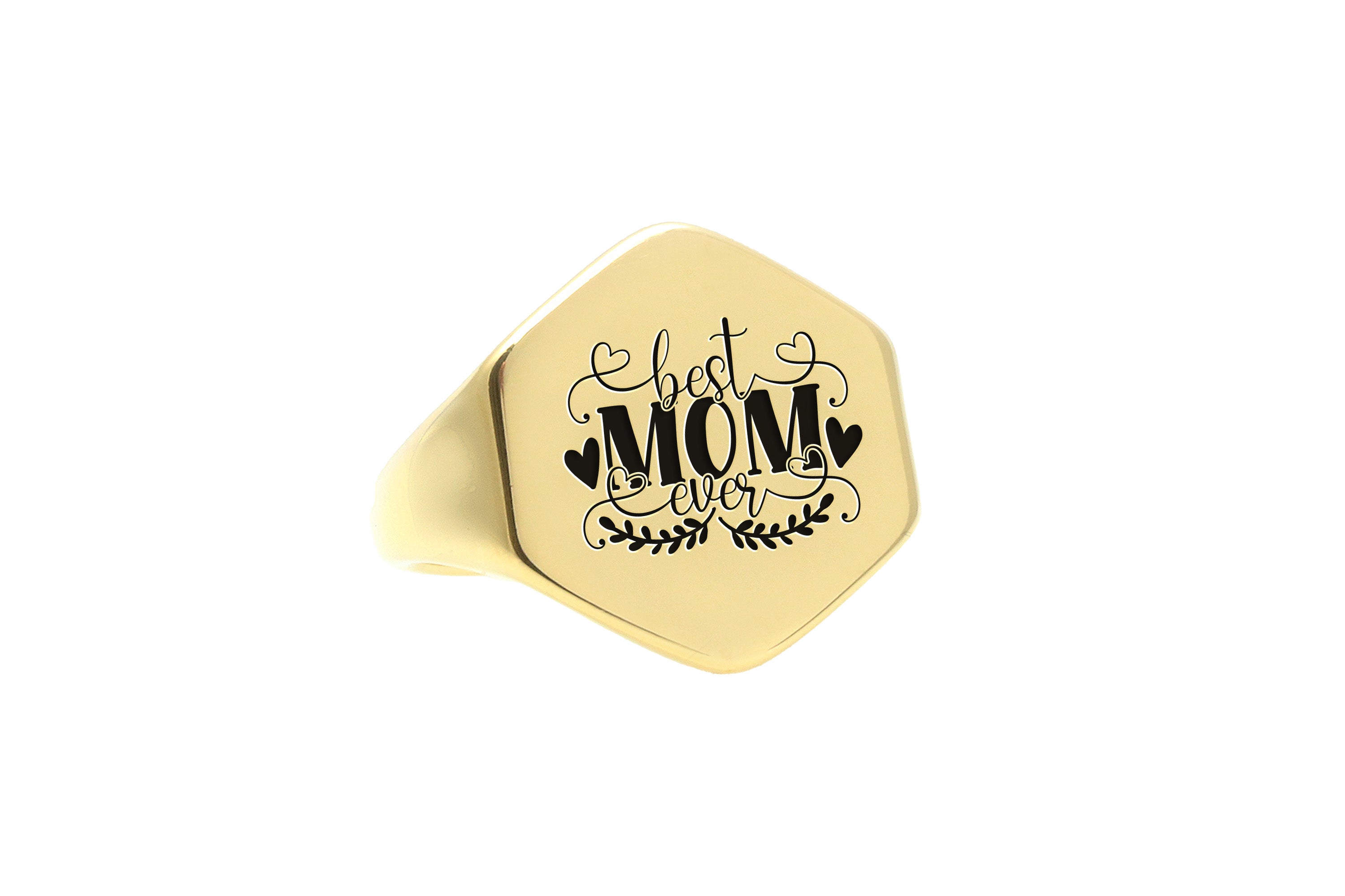 Best Mom Ever Engraving Ring