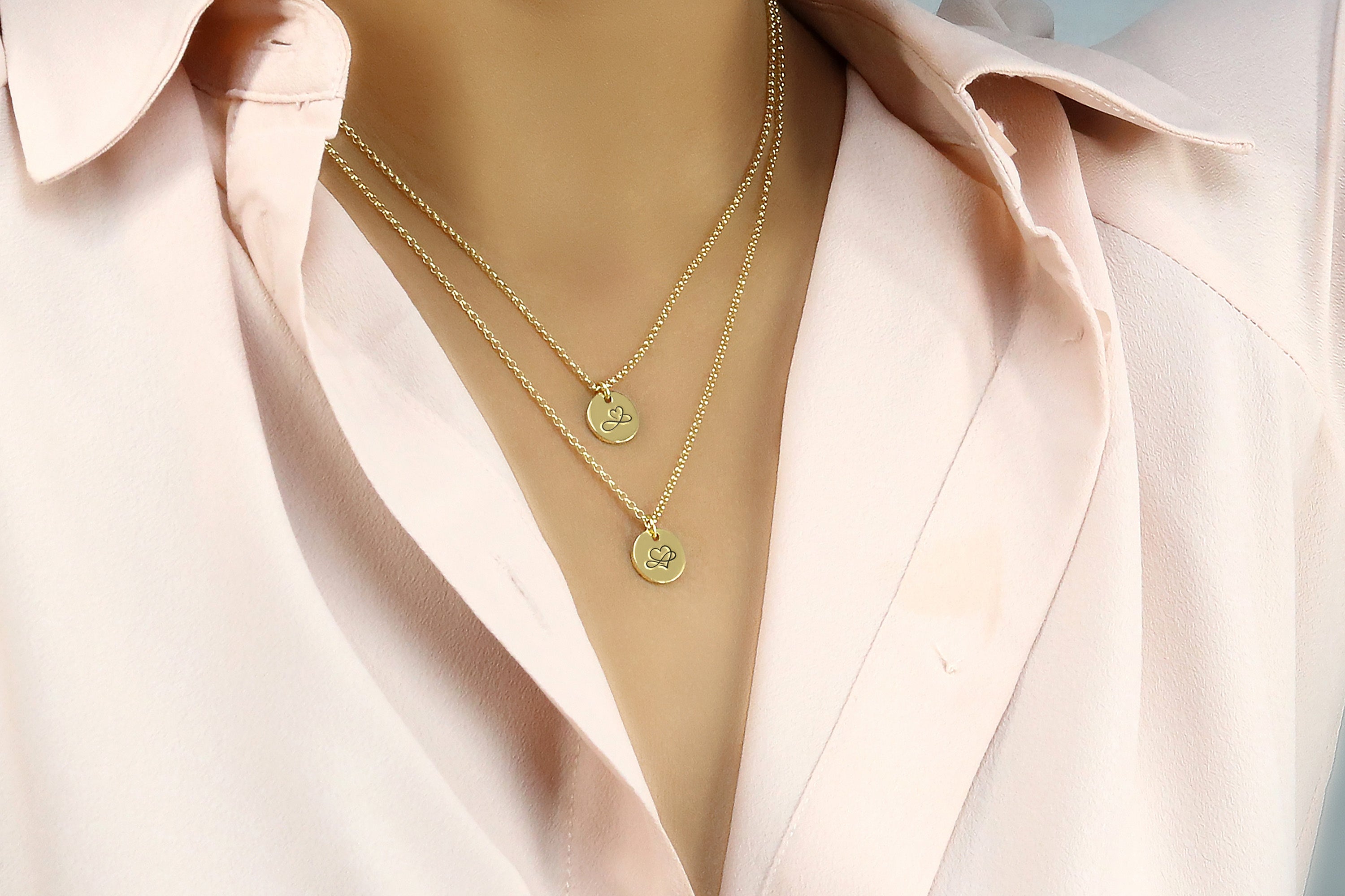 14k Gold Infinity Pendant Necklace