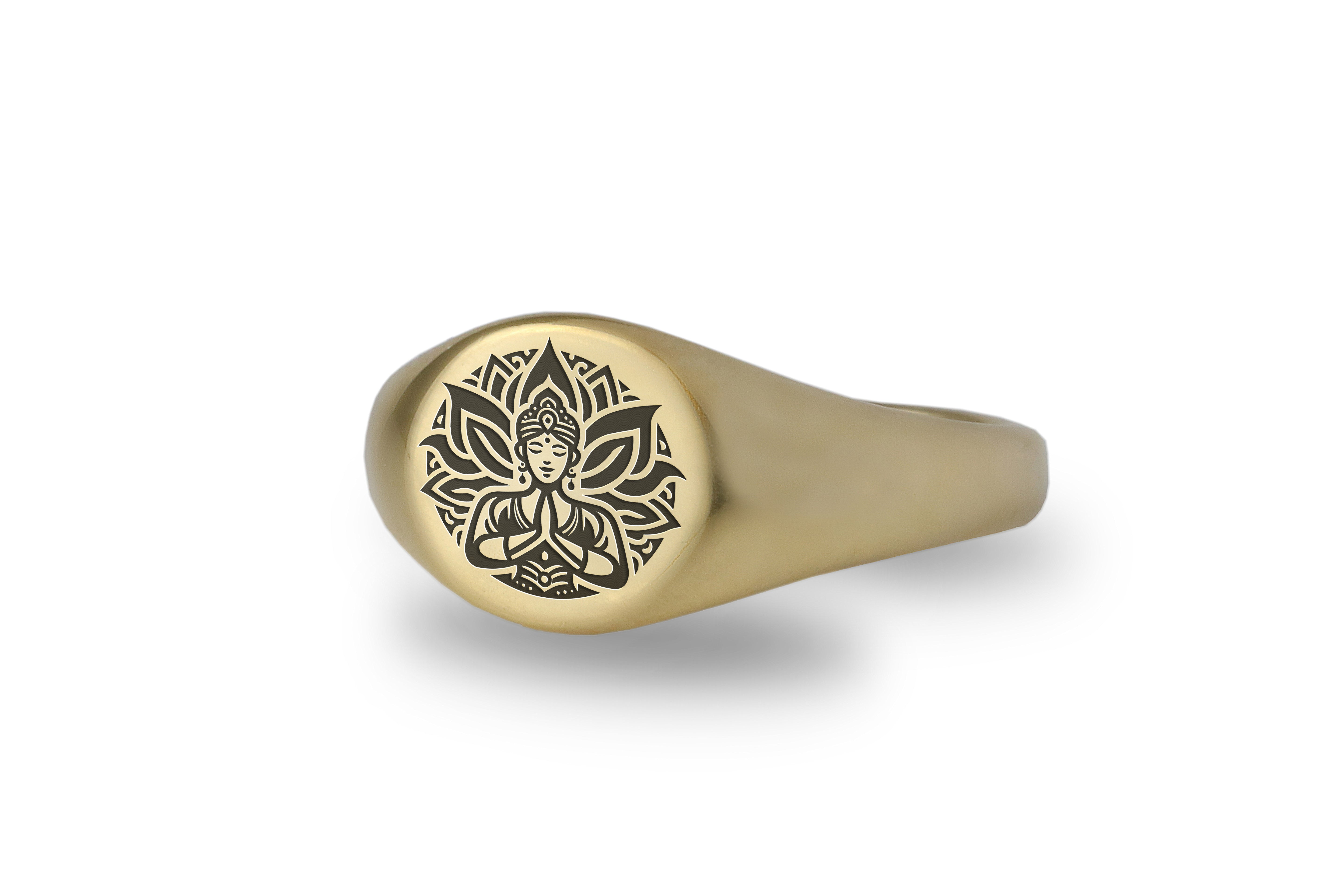 Meditation Engraved Ring
