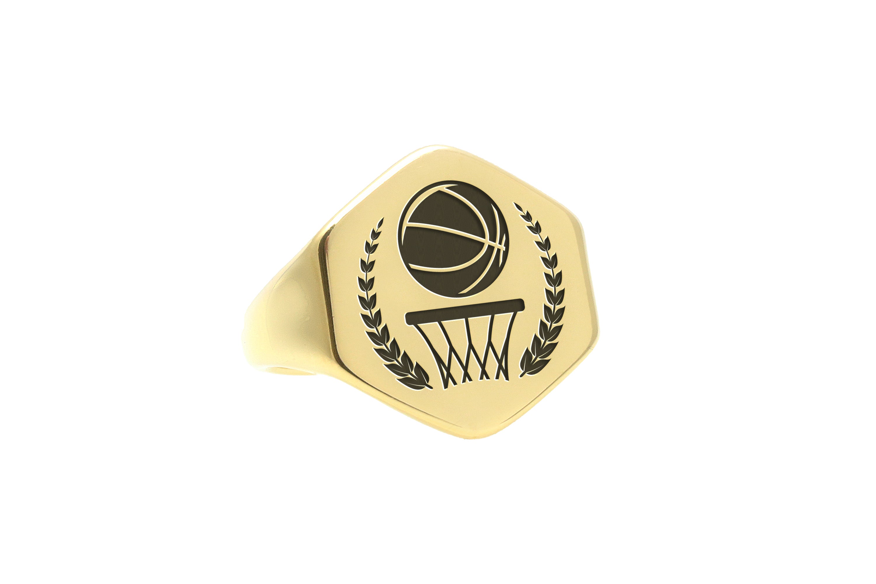 Engraved Basketball Ring
