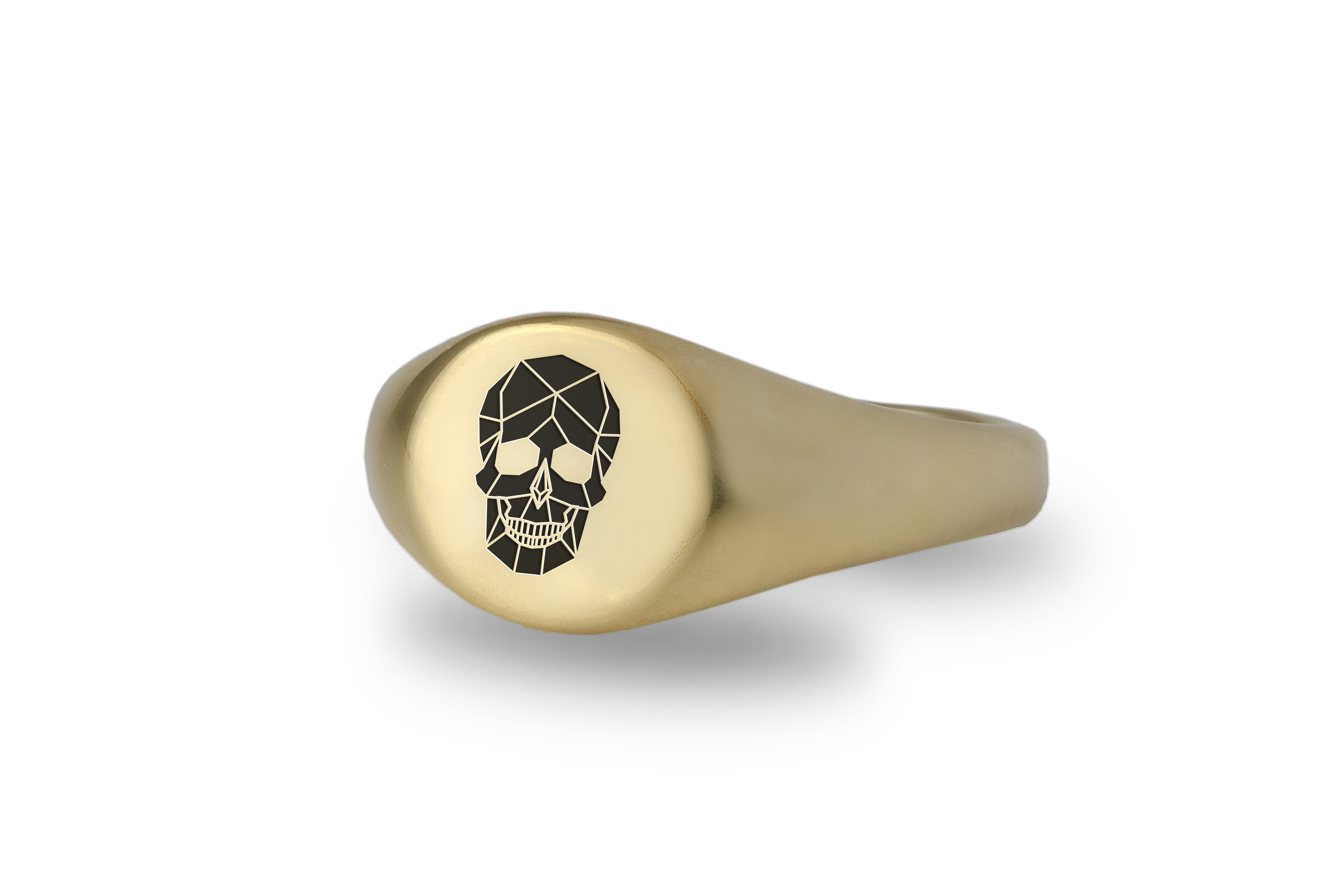 Geometric Skull Ring