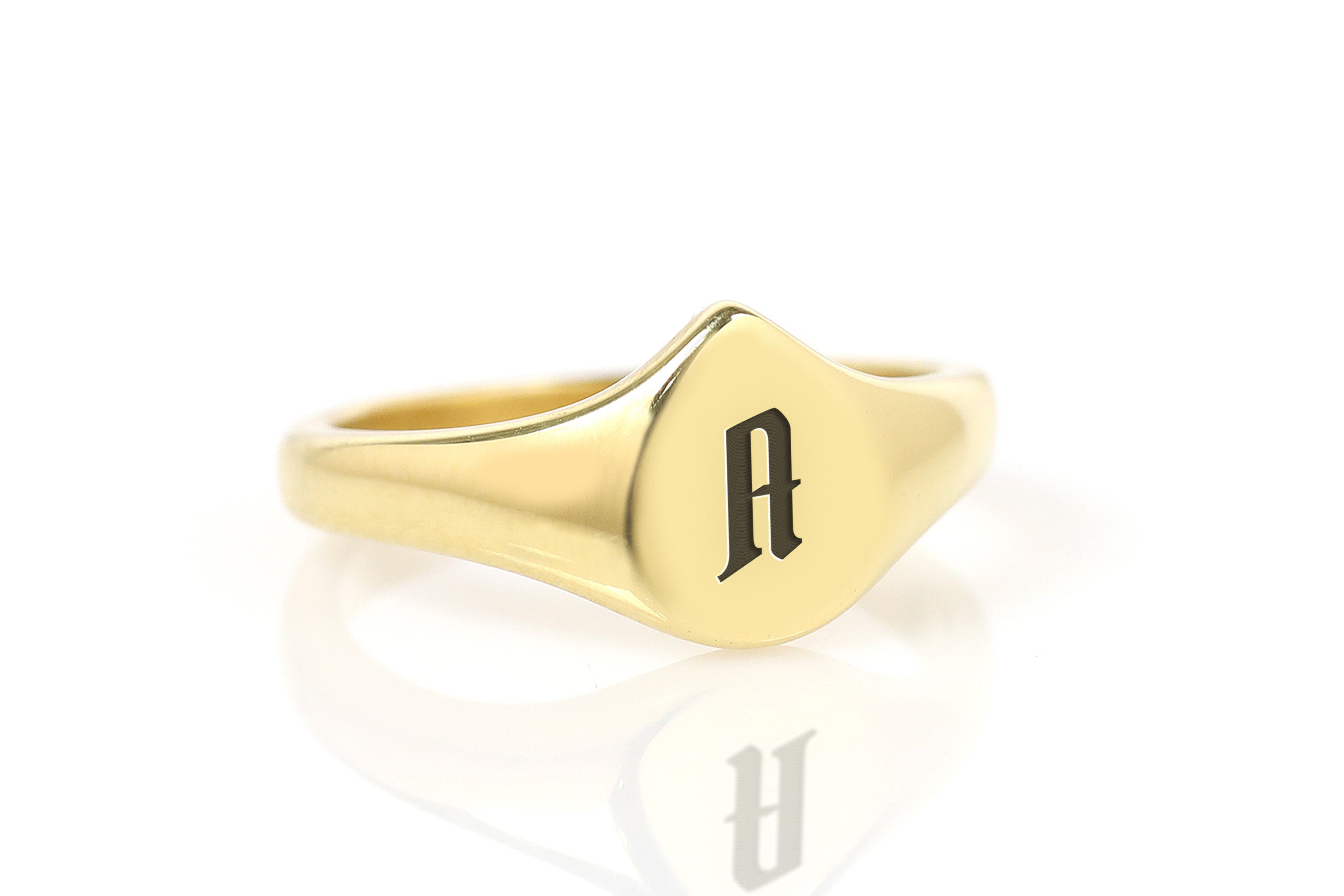 Custom Letter Engraving Ring