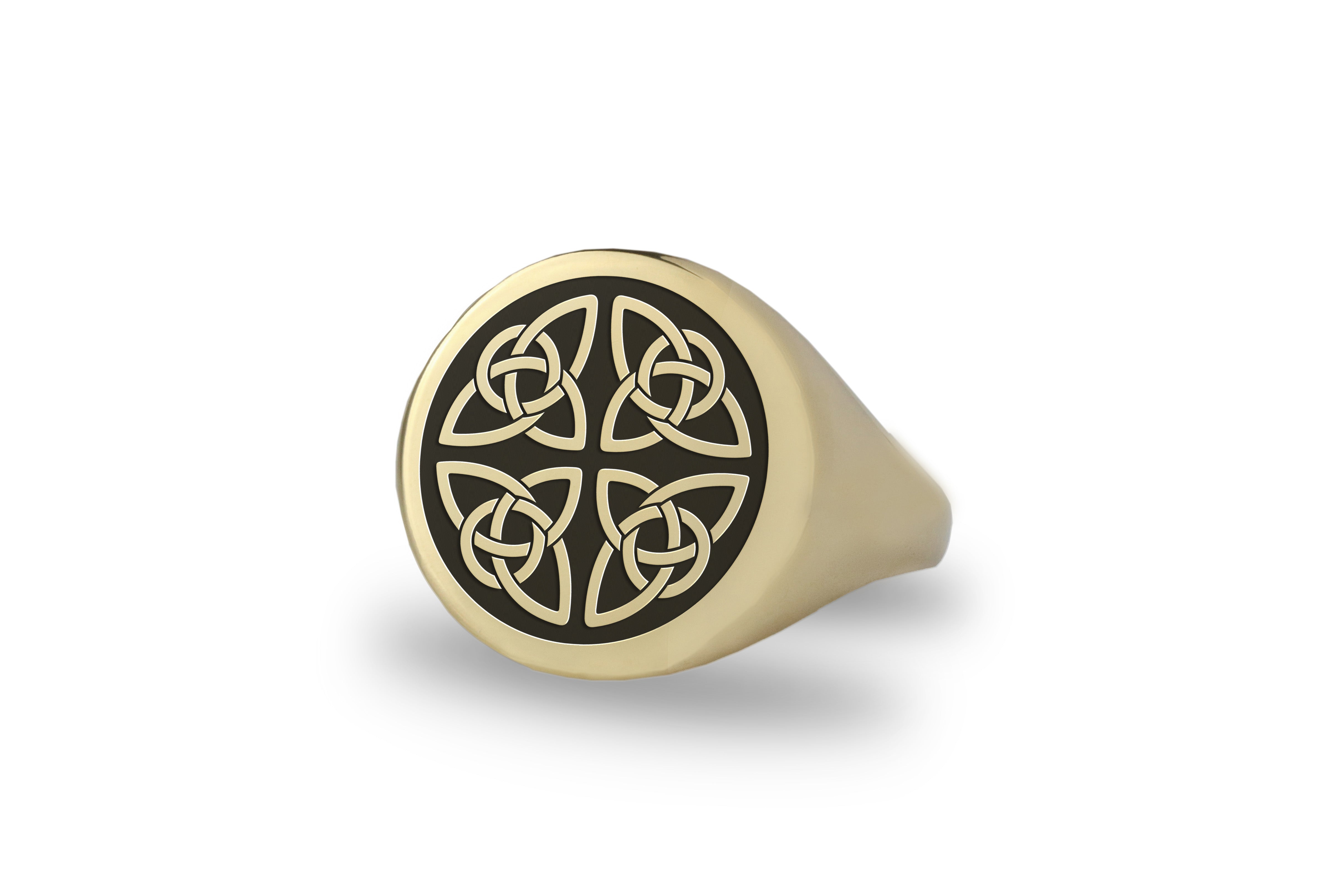 Embossed Celtic Signet Ring