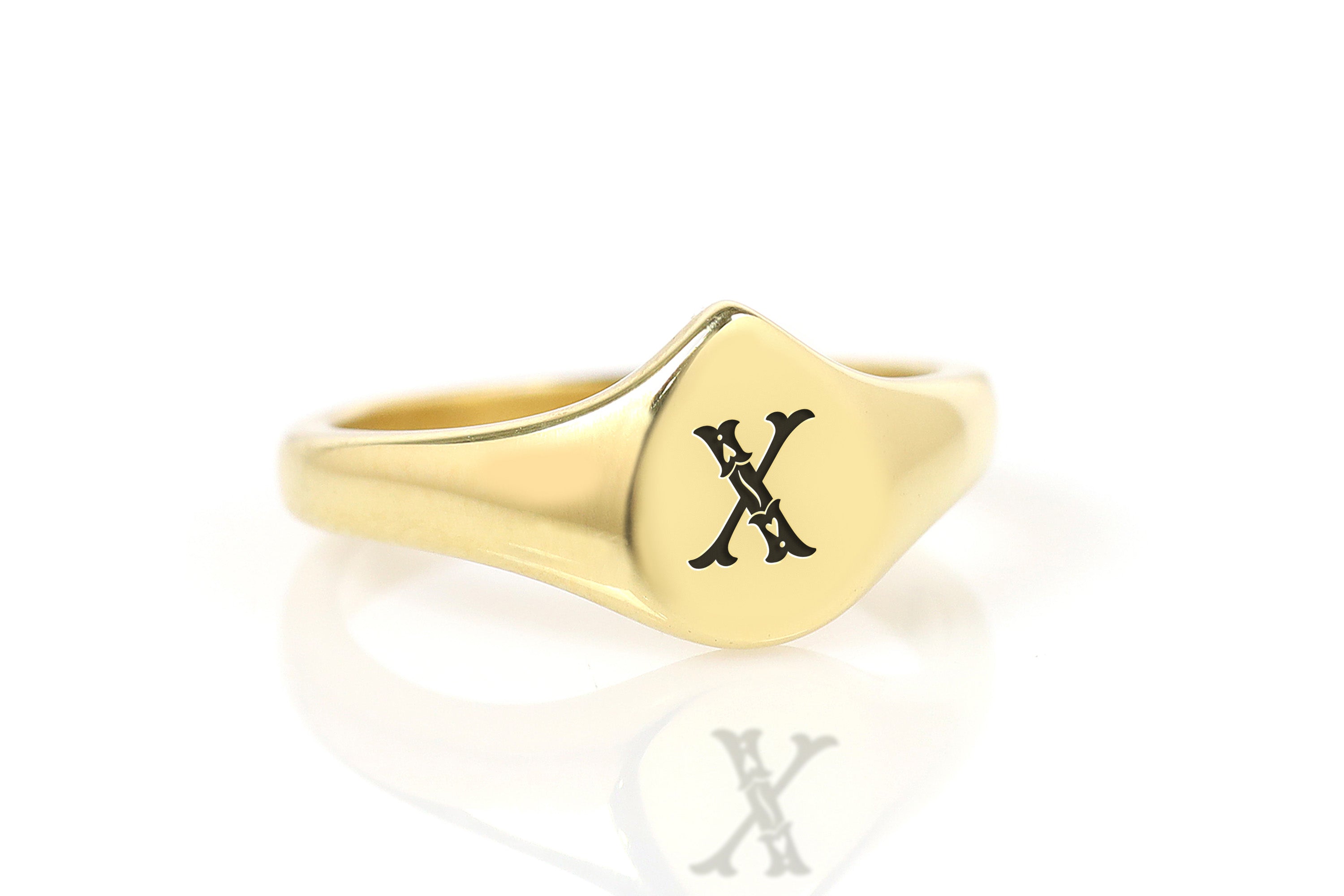 Custom Initials Signet Ring