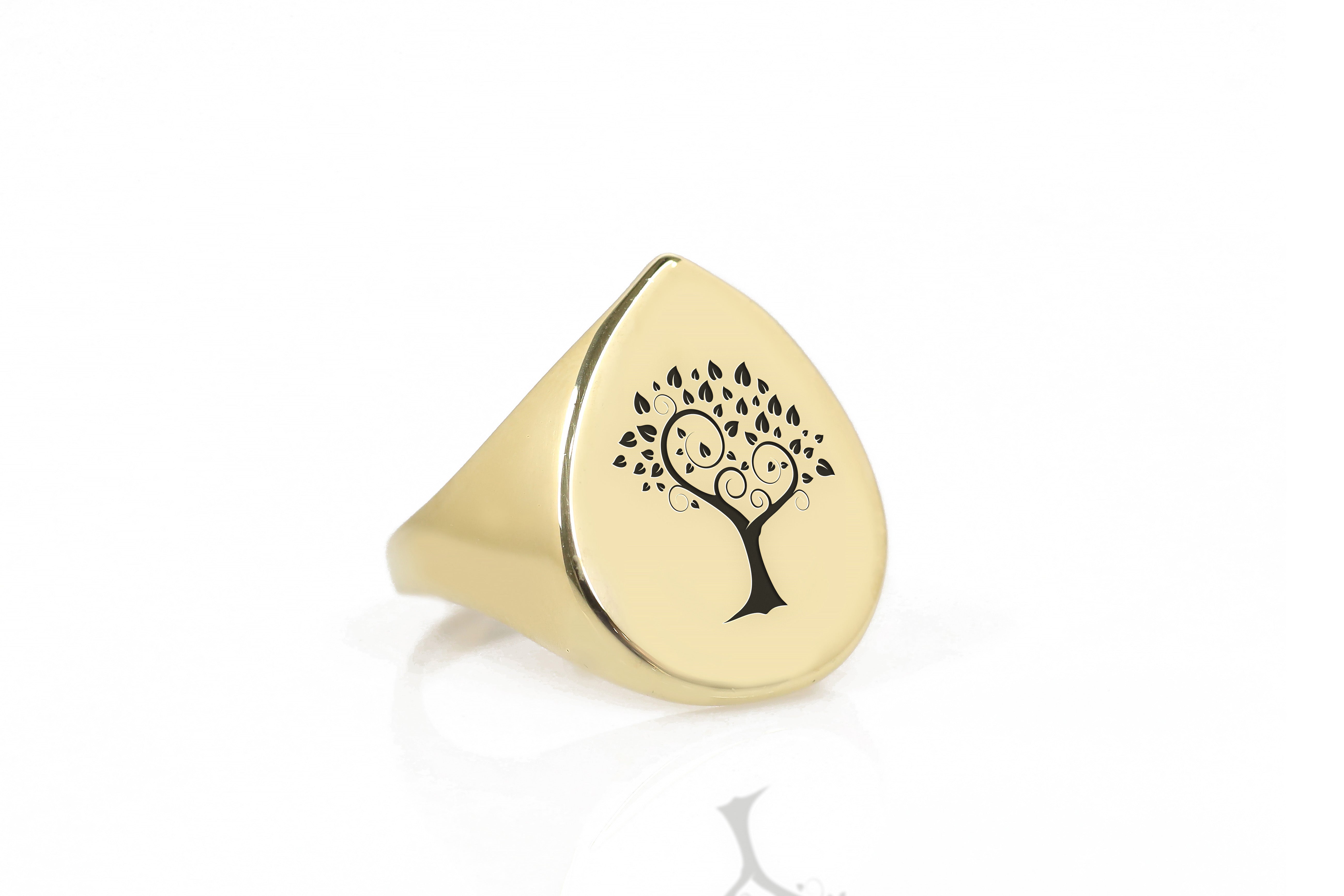 Tree Of Life Engraved Ring