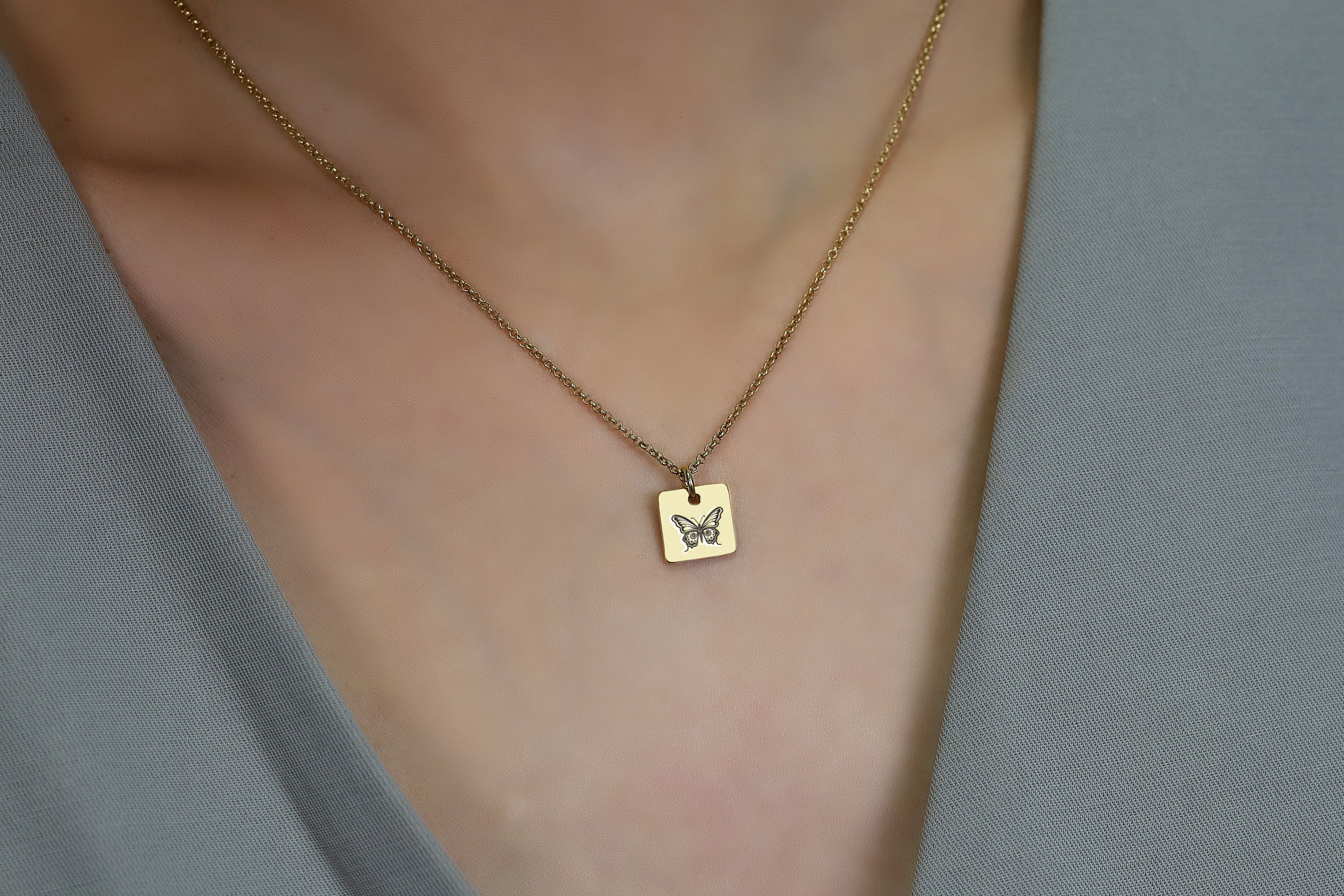 Butterfly Pendant Necklace