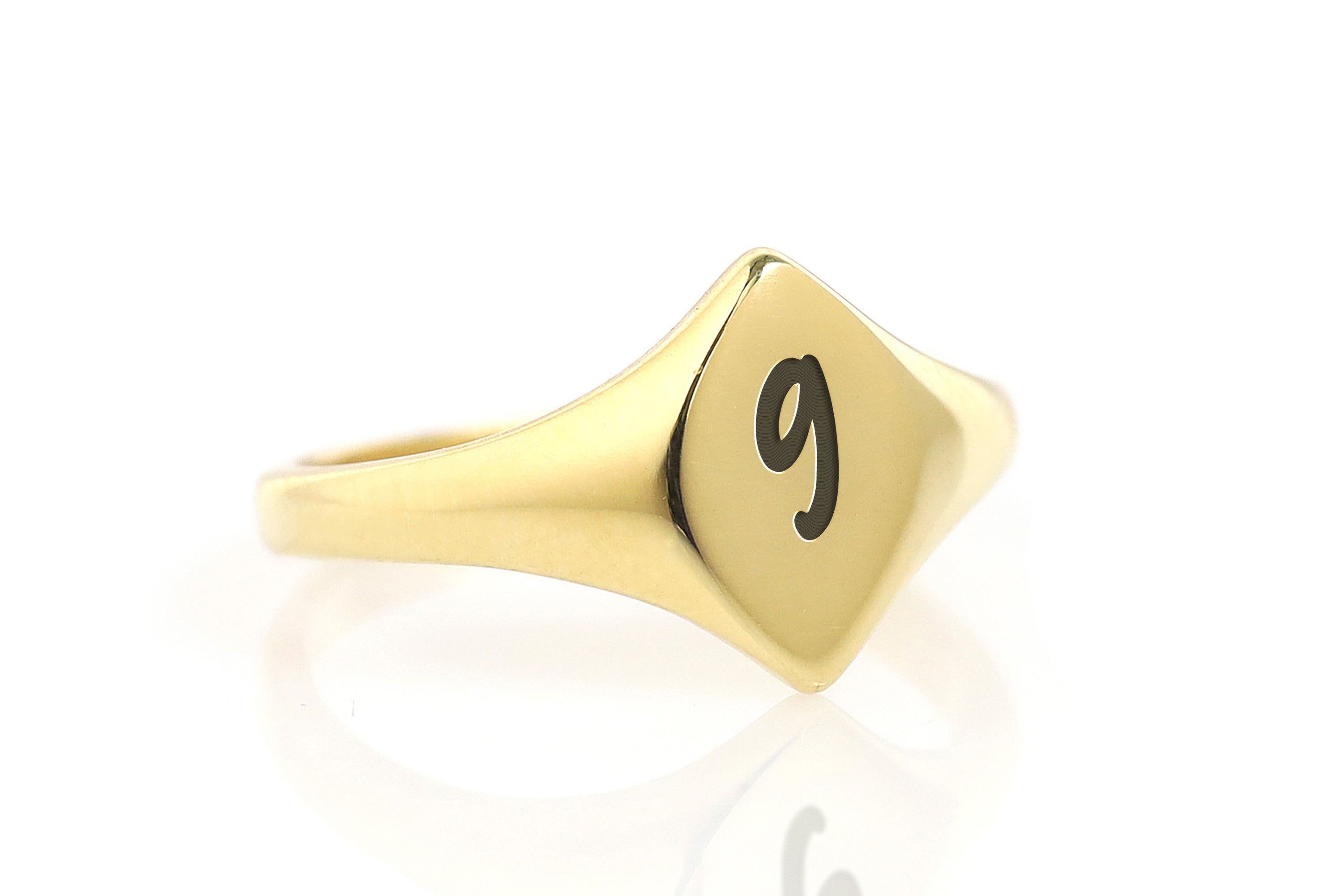 Custom Number Signet Ring