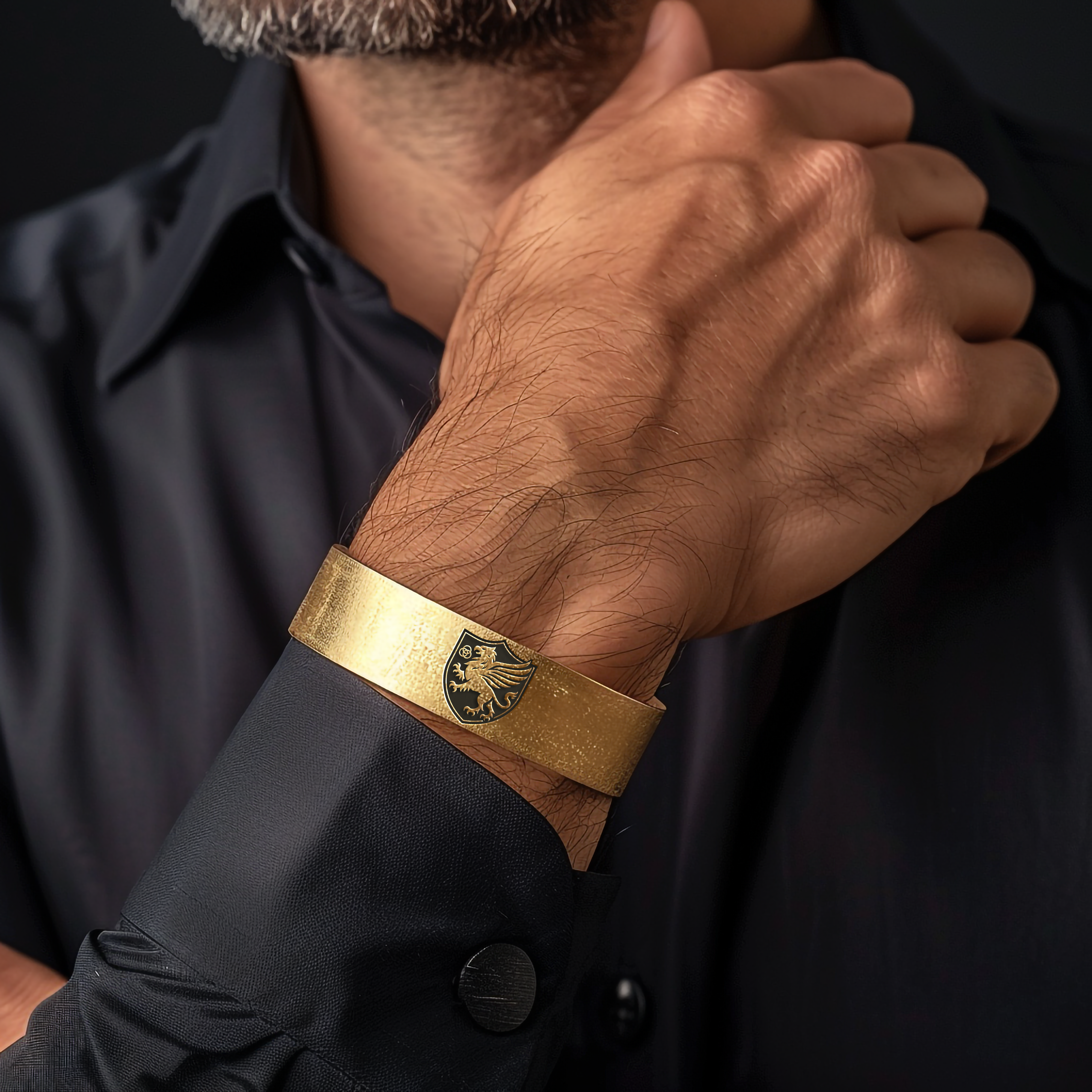 24k Gold Griffin Bracelet