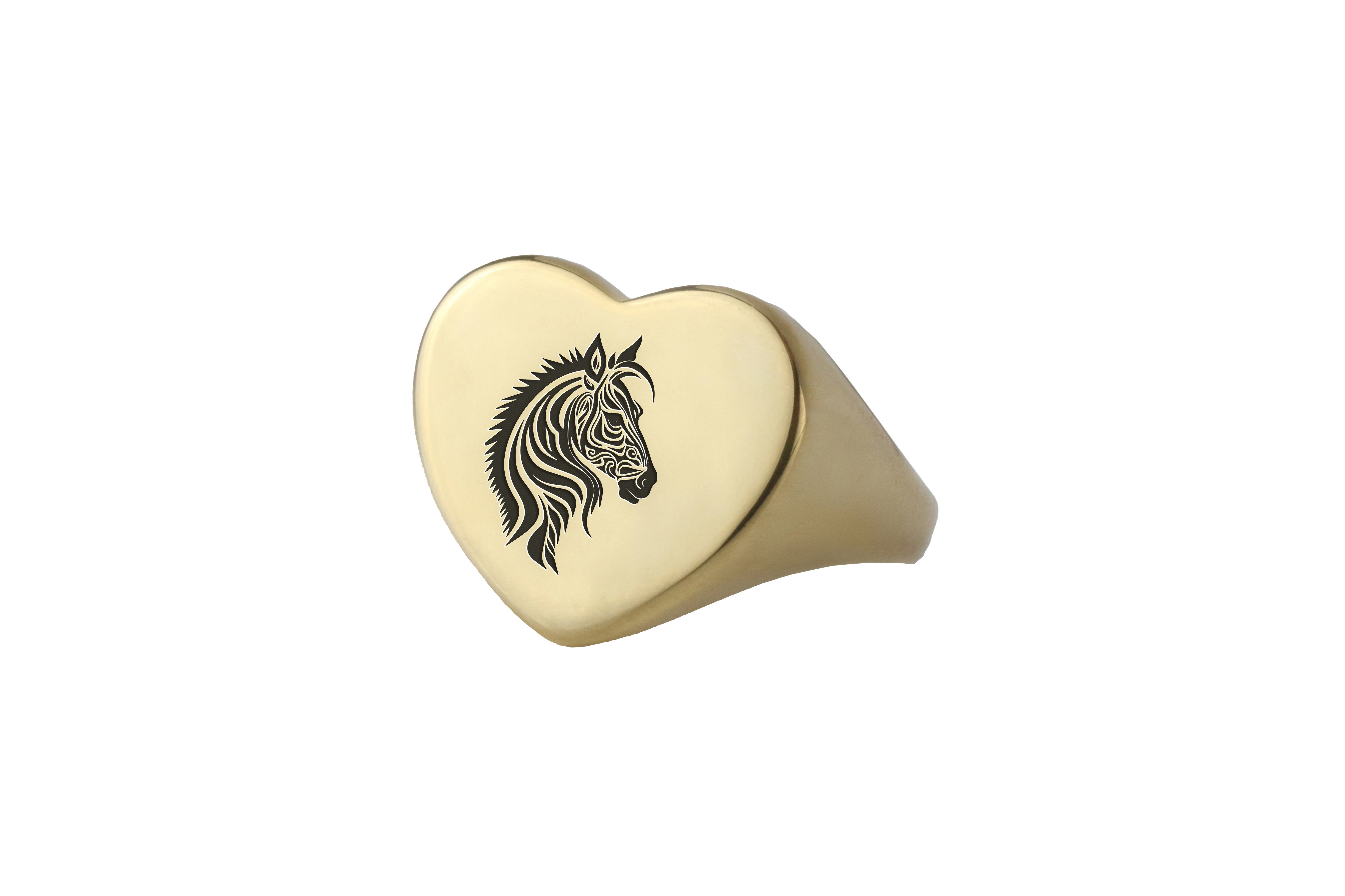 Custom Tribal Horse Ring