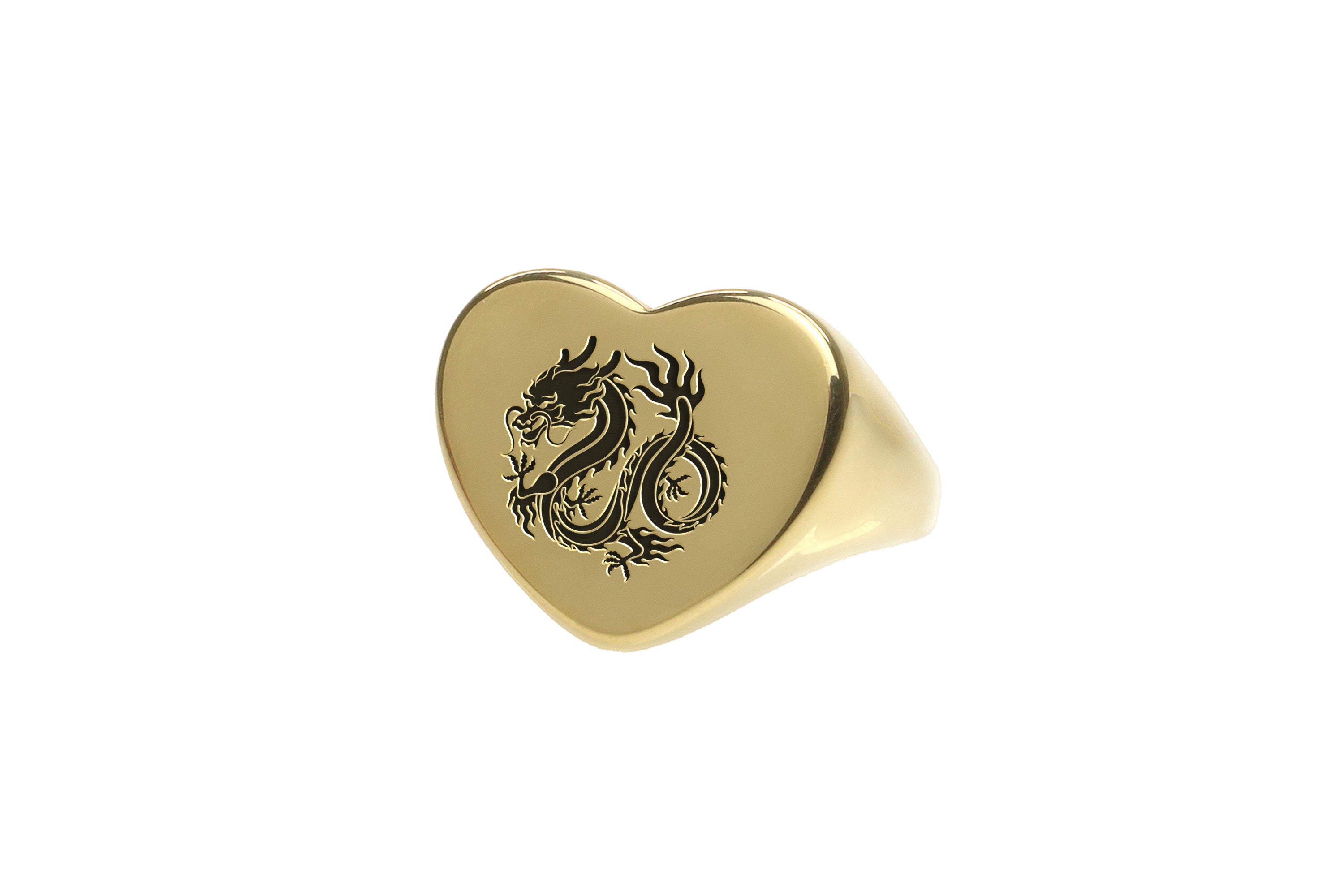 Chinese Dragon Engraved Ring
