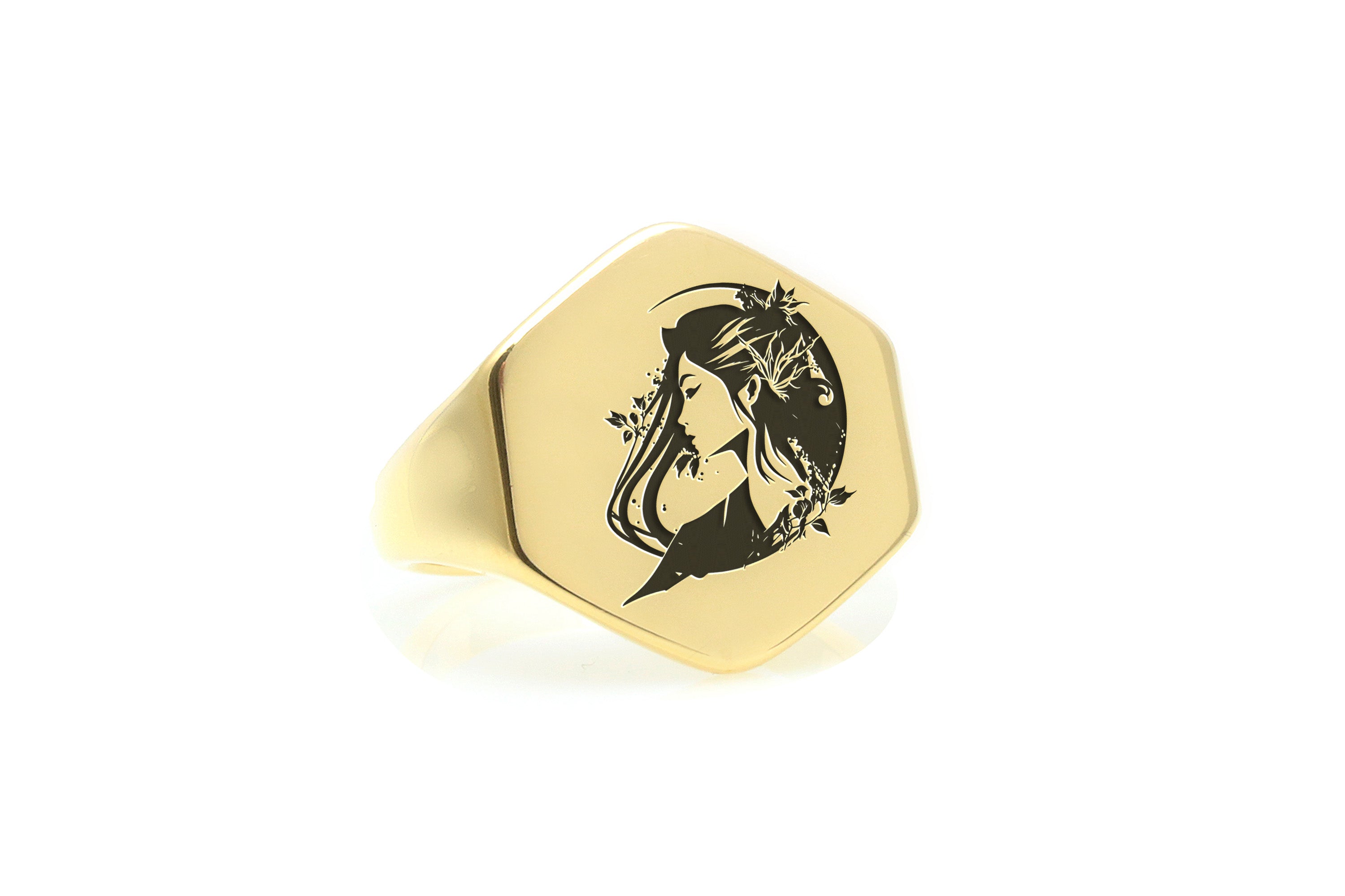 Engraved Japanese Women Ring