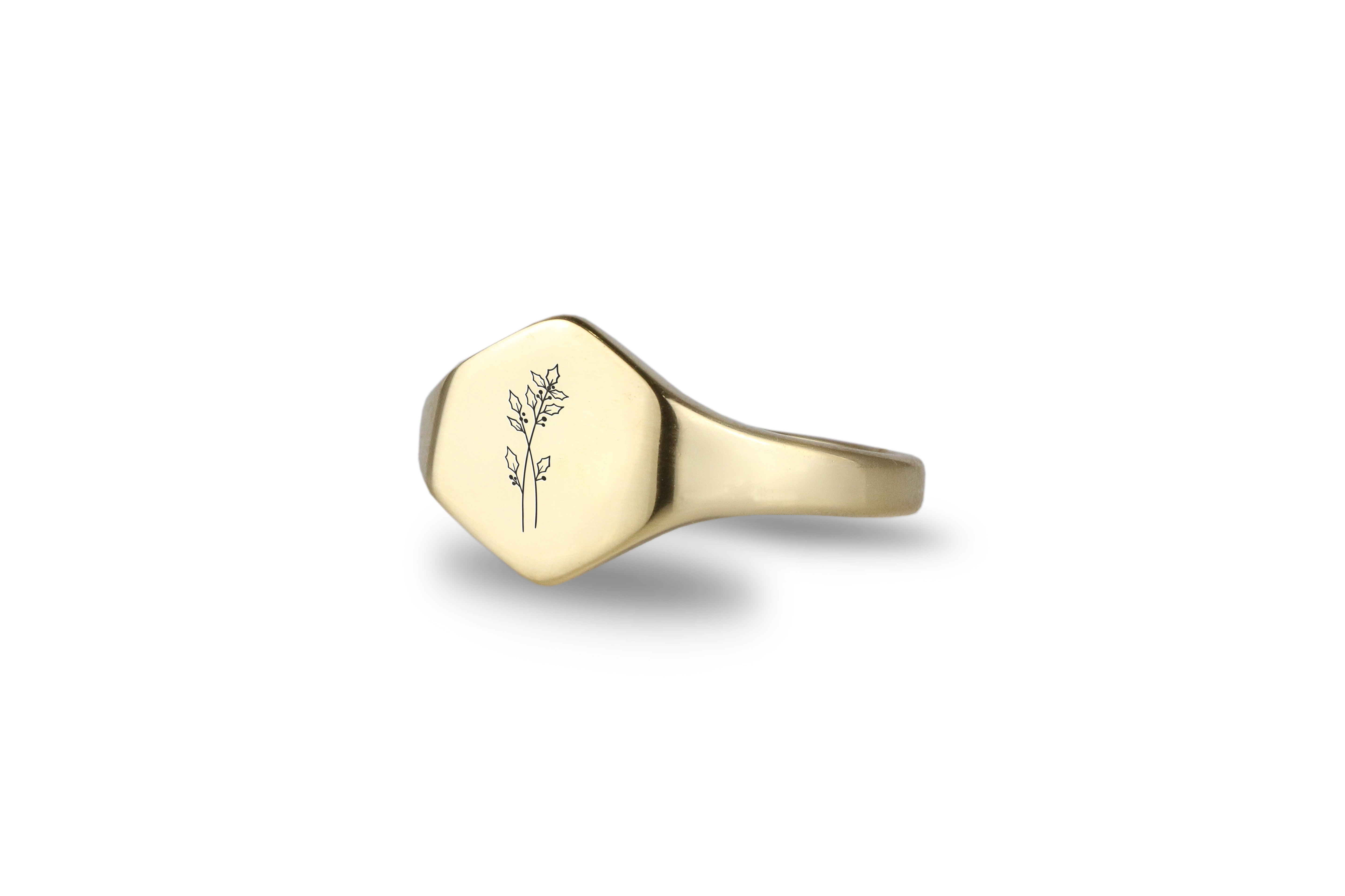 Birth Month Signet Ring