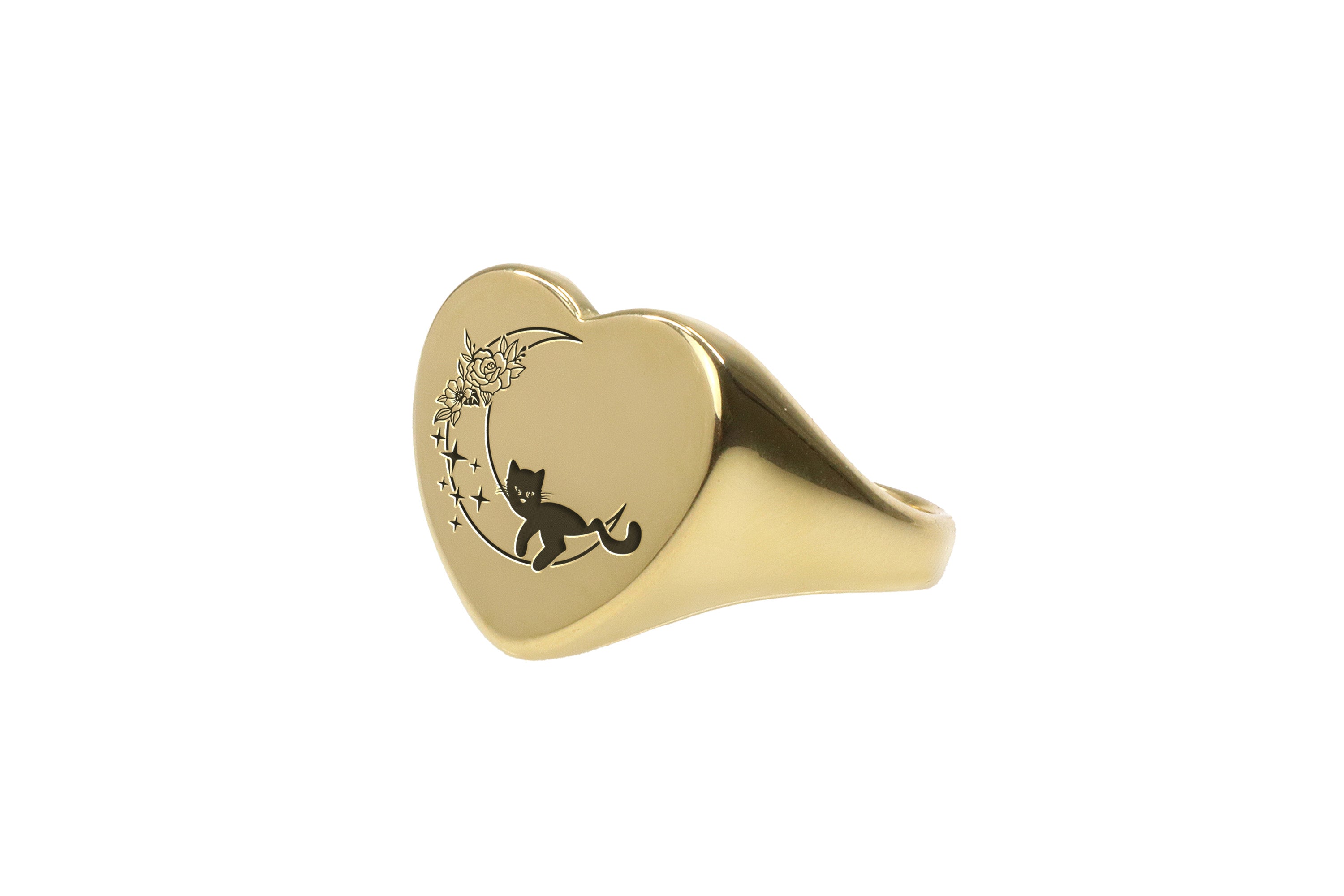 Cat On The Moon Ring