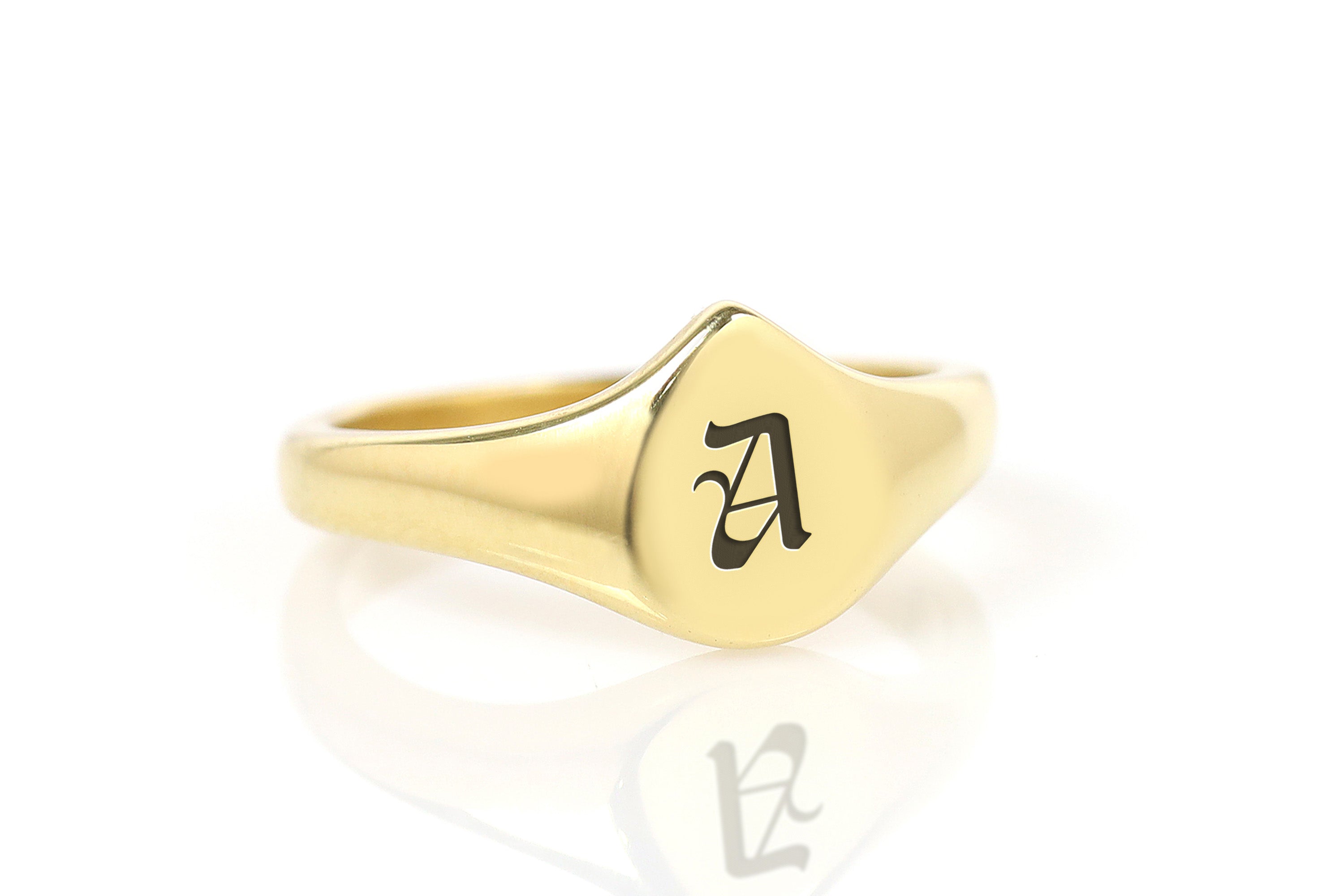 Custom Gothic Letter Ring