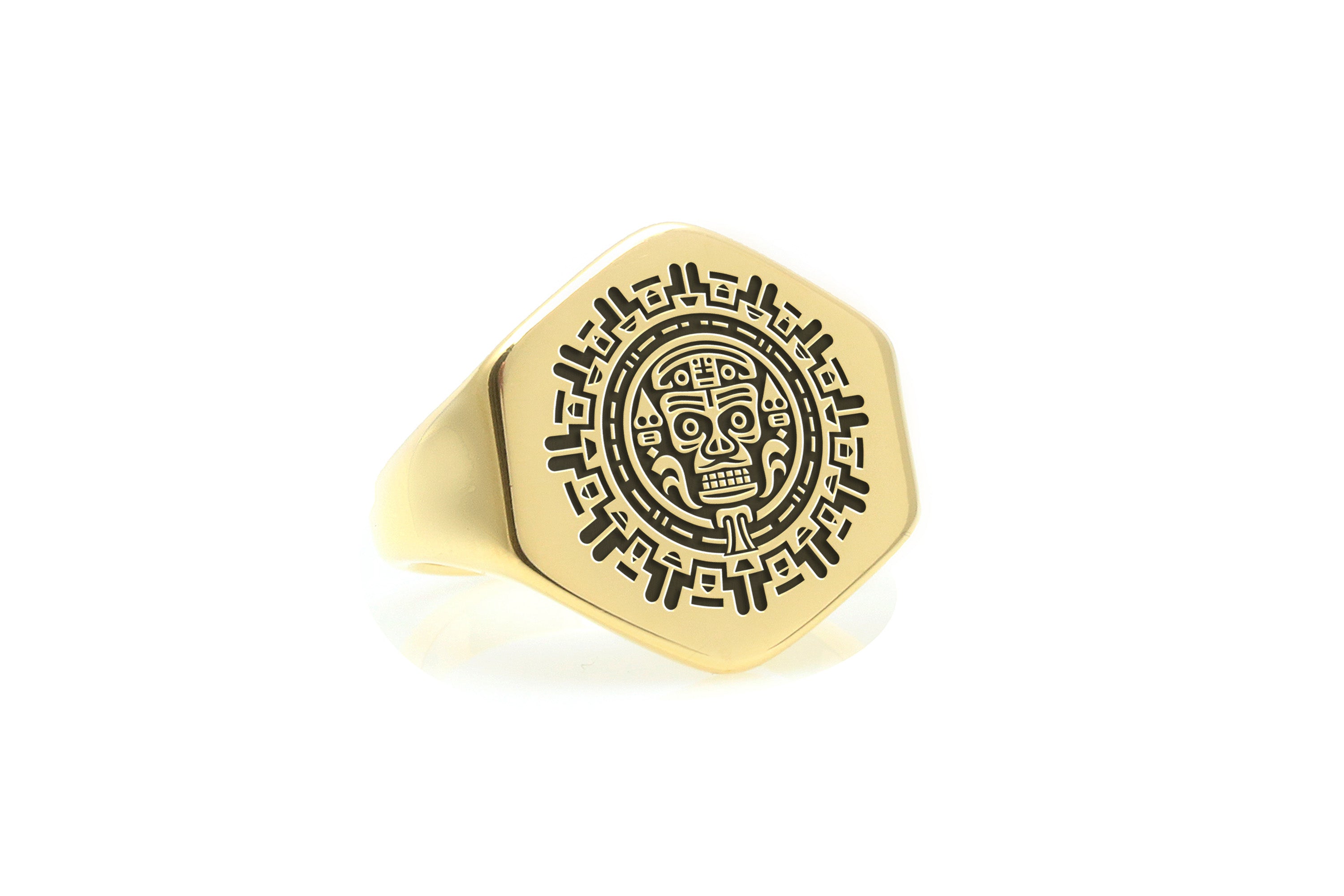 Aztec Warrior Statement Ring