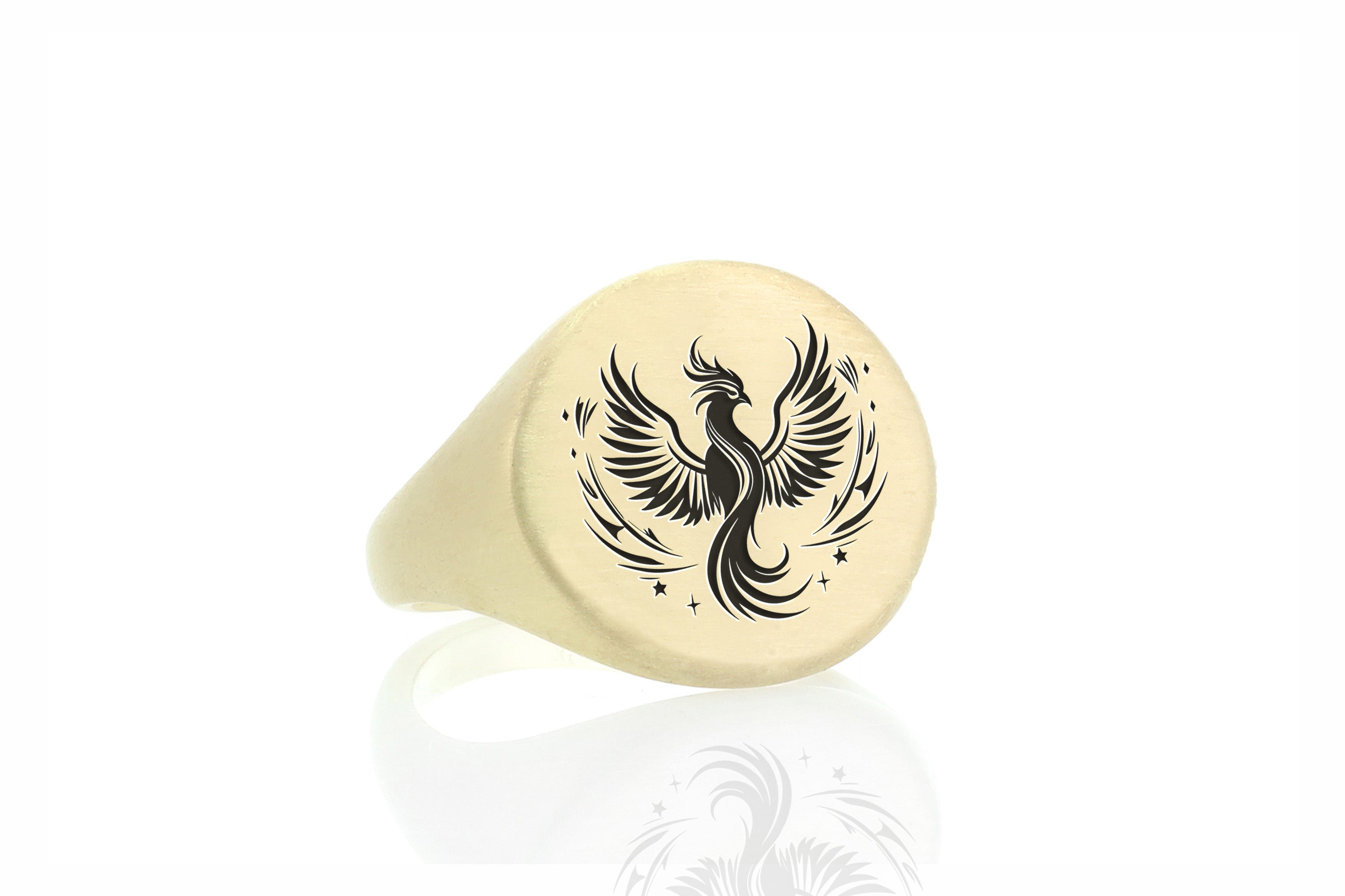 Phoenix Engraving Signet Ring