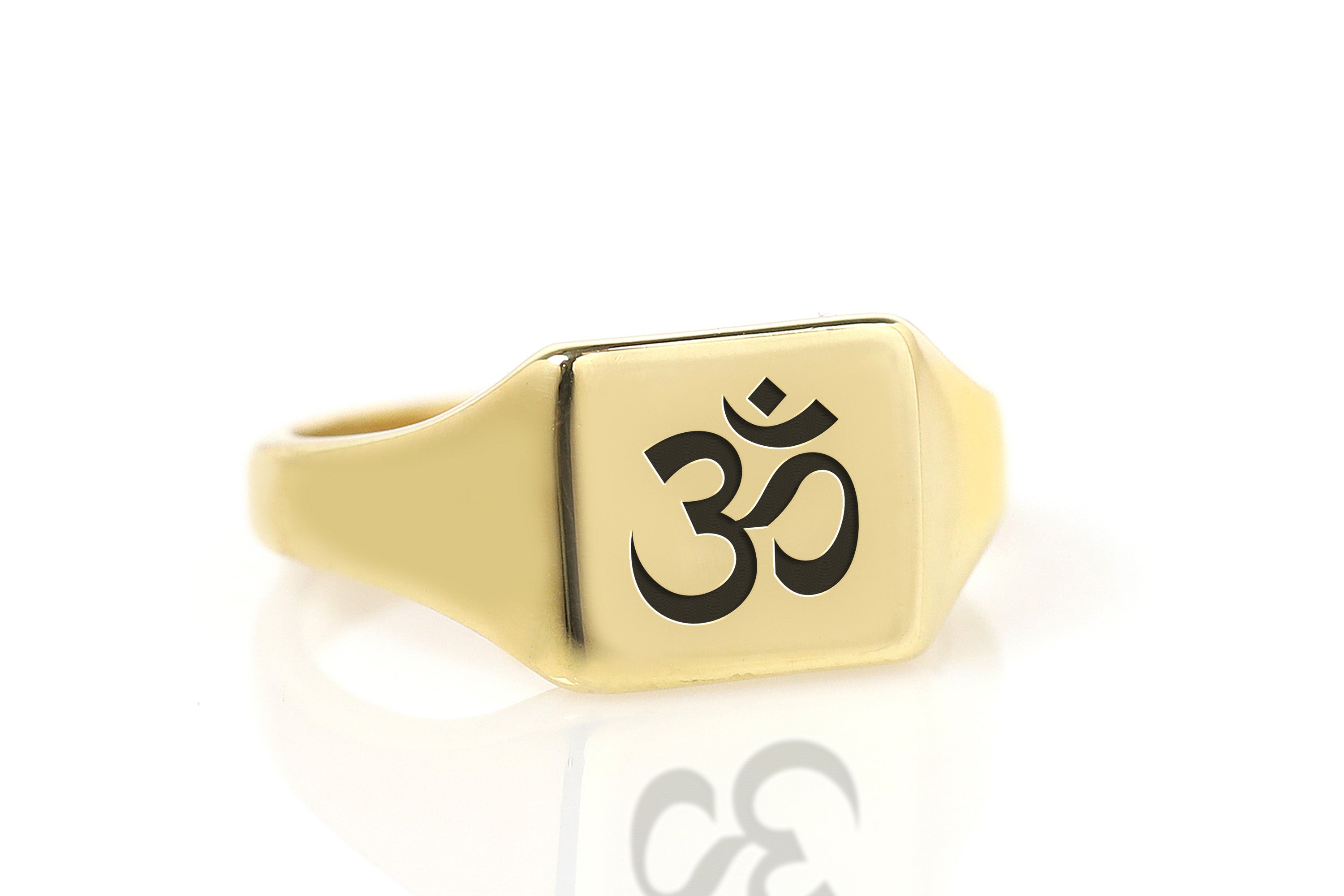 Engraved Om Signet Ring