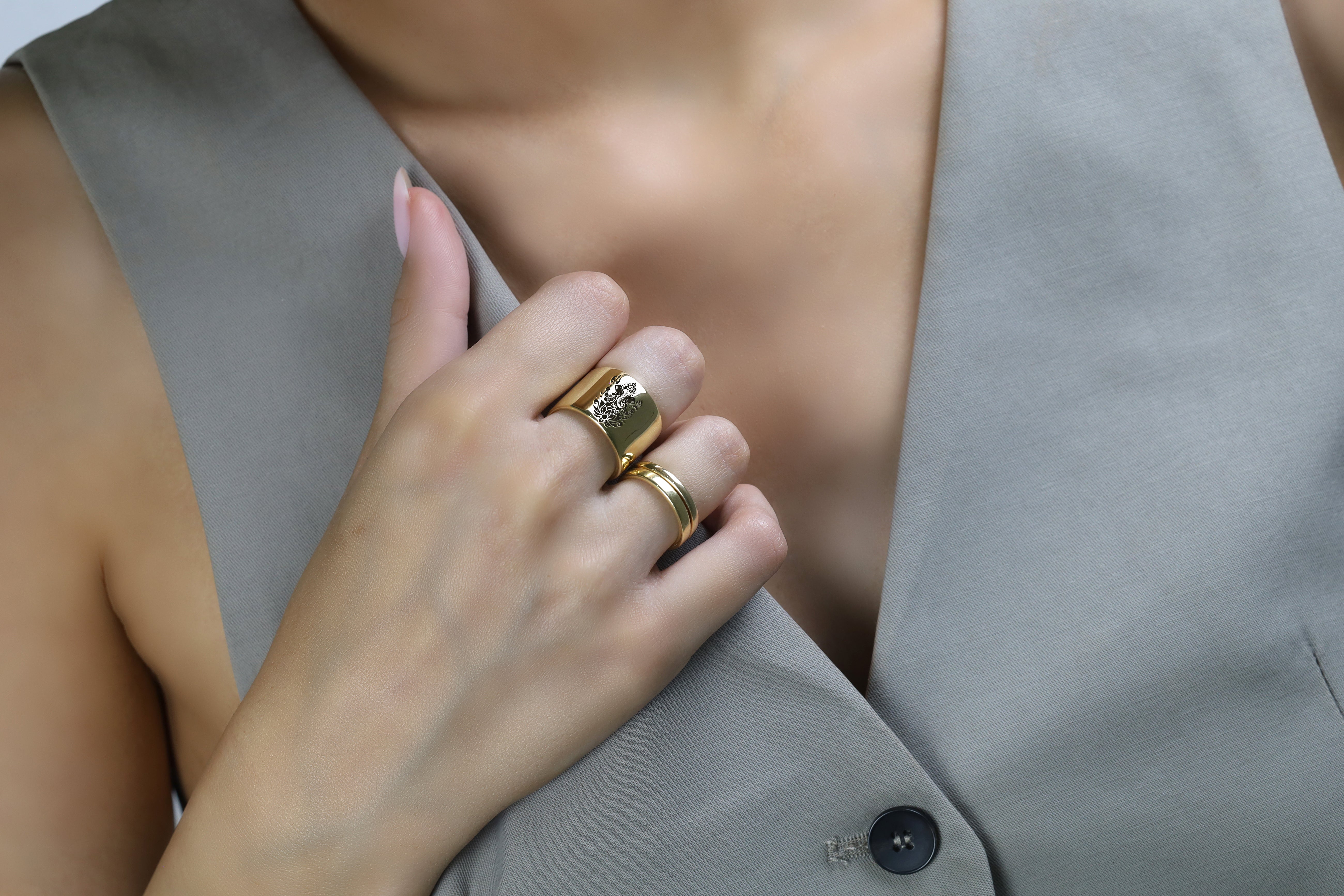 Ganesh Wide Band Ring