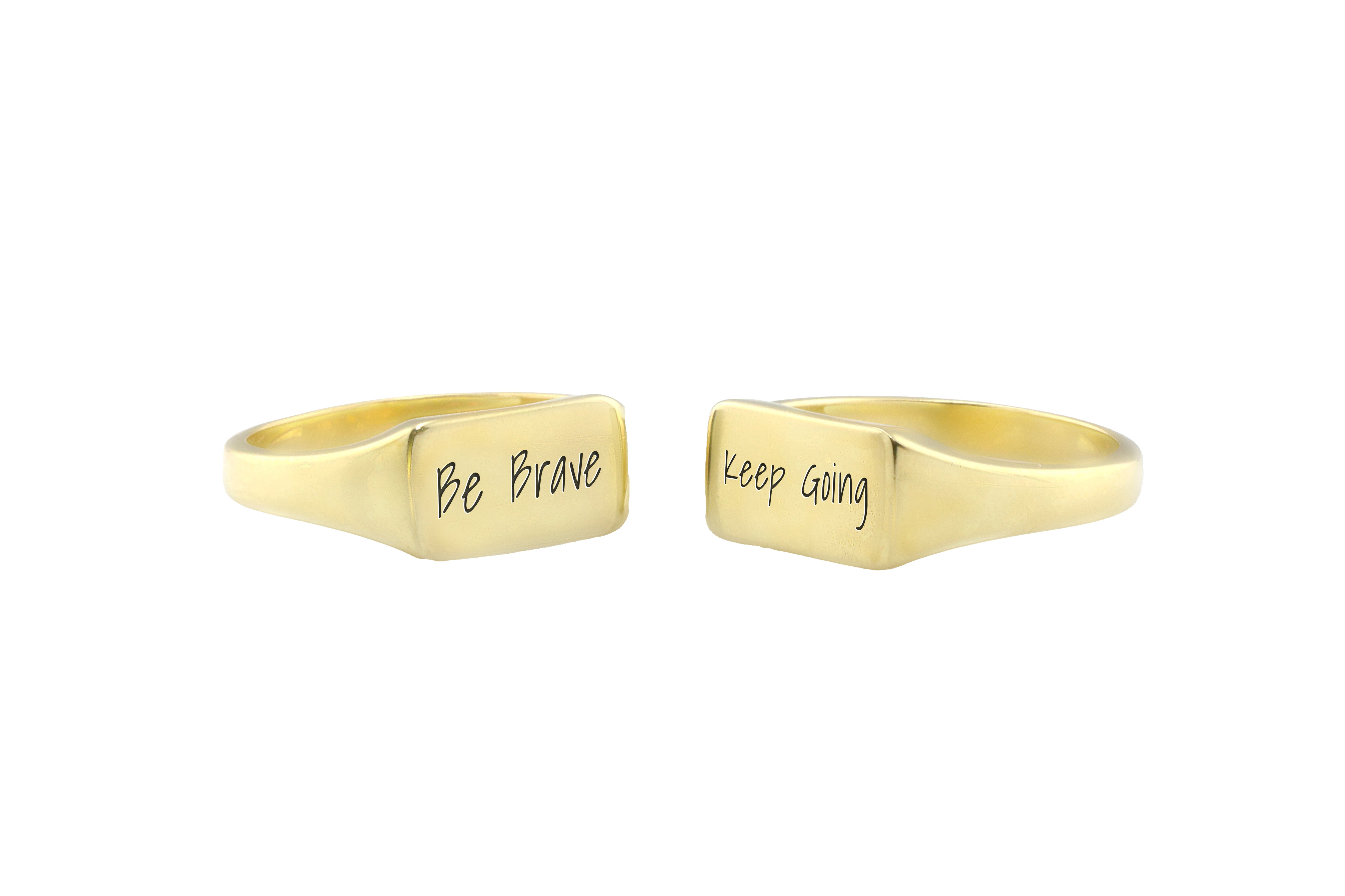 Engraved Text Ring