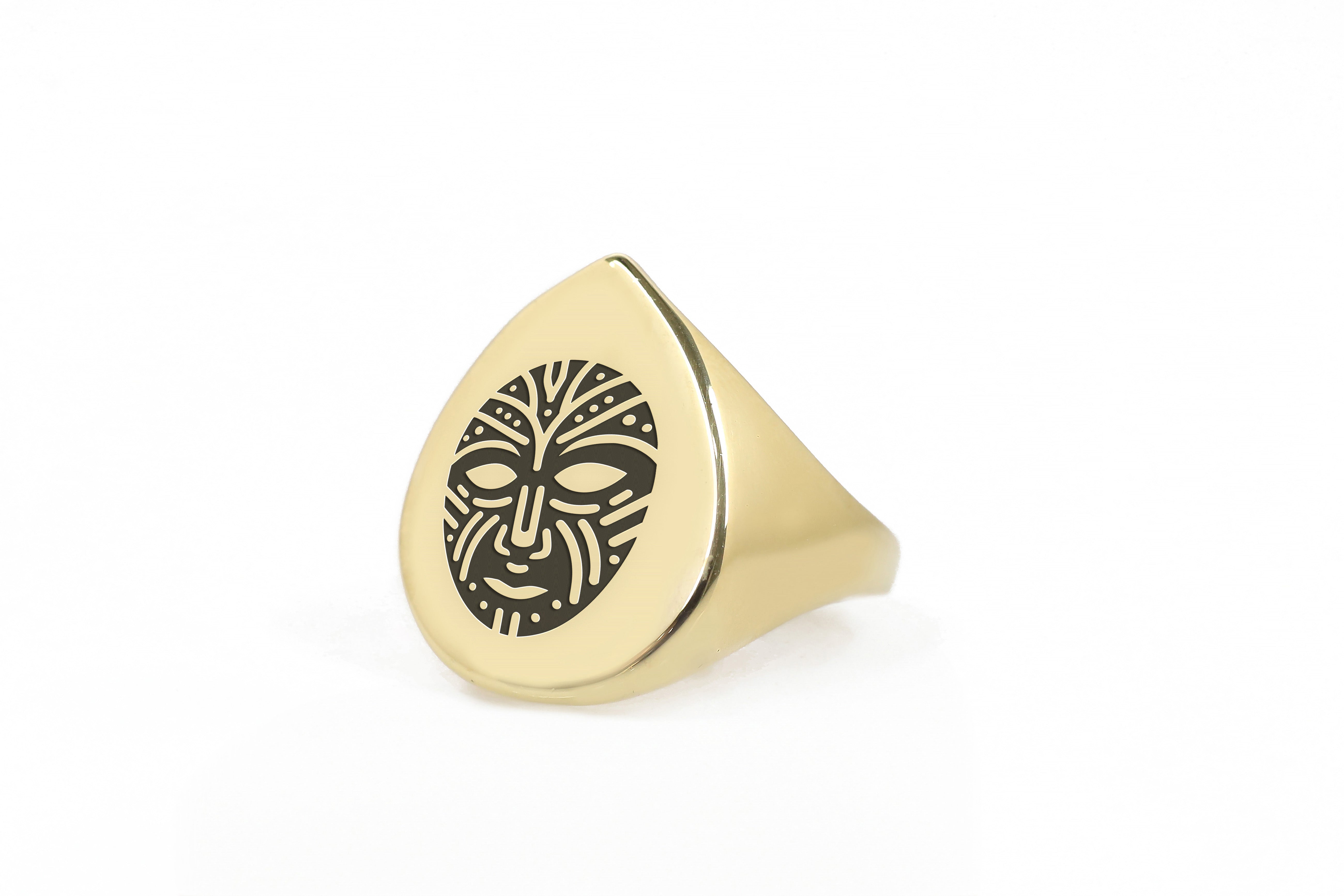 African Tribe Signet Ring