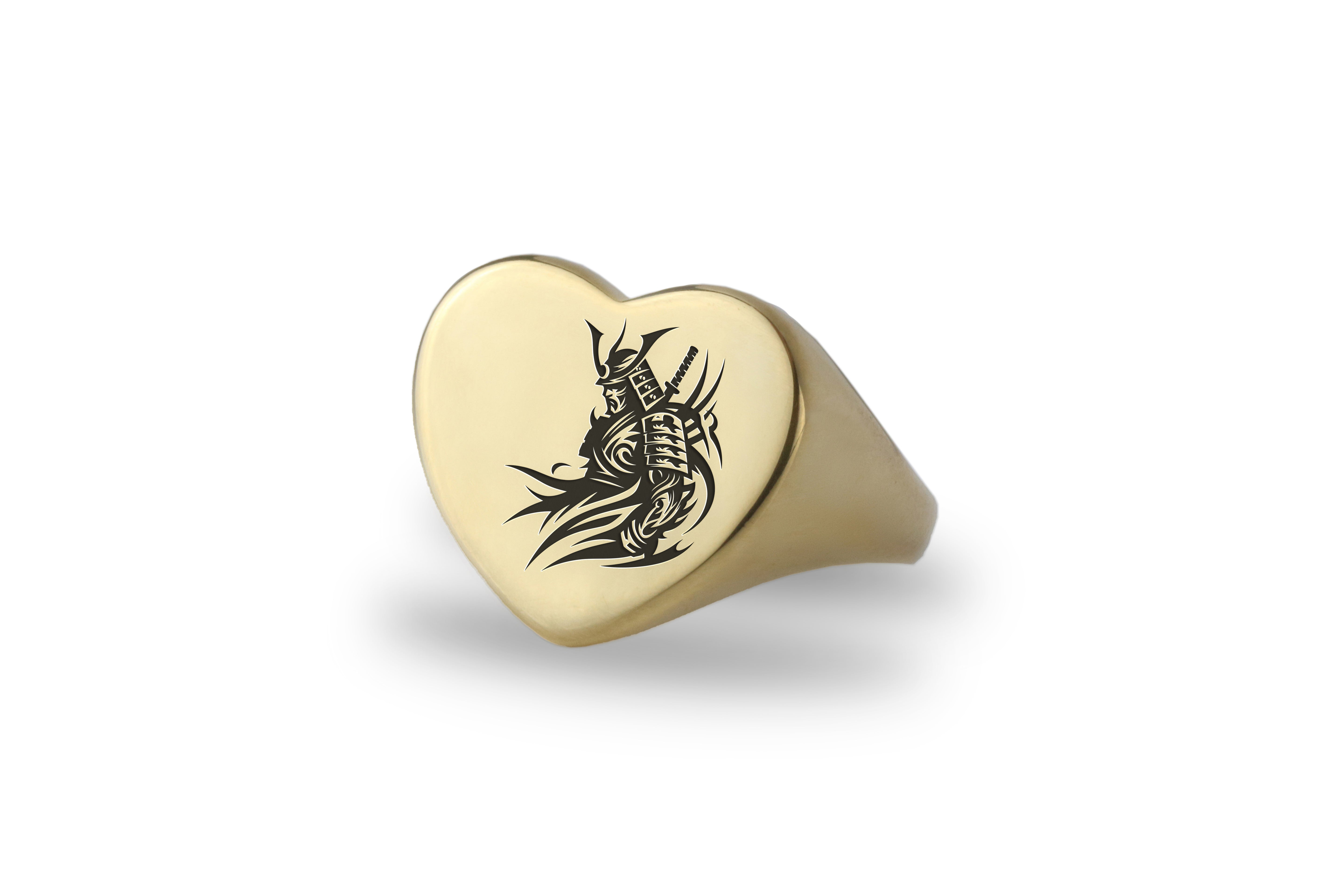 Engraved Wizard Gold Ring