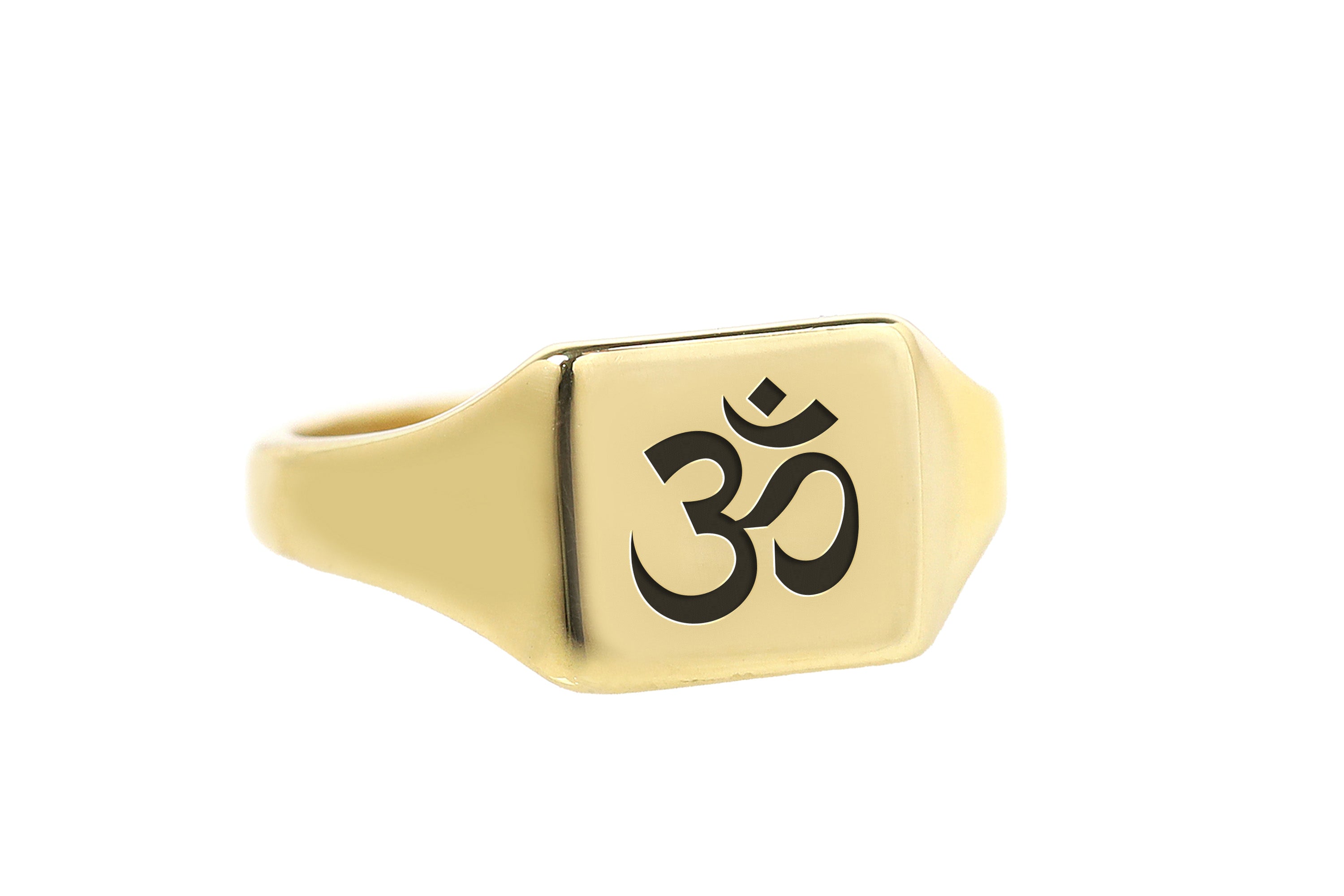 Engraved Om Signet Ring