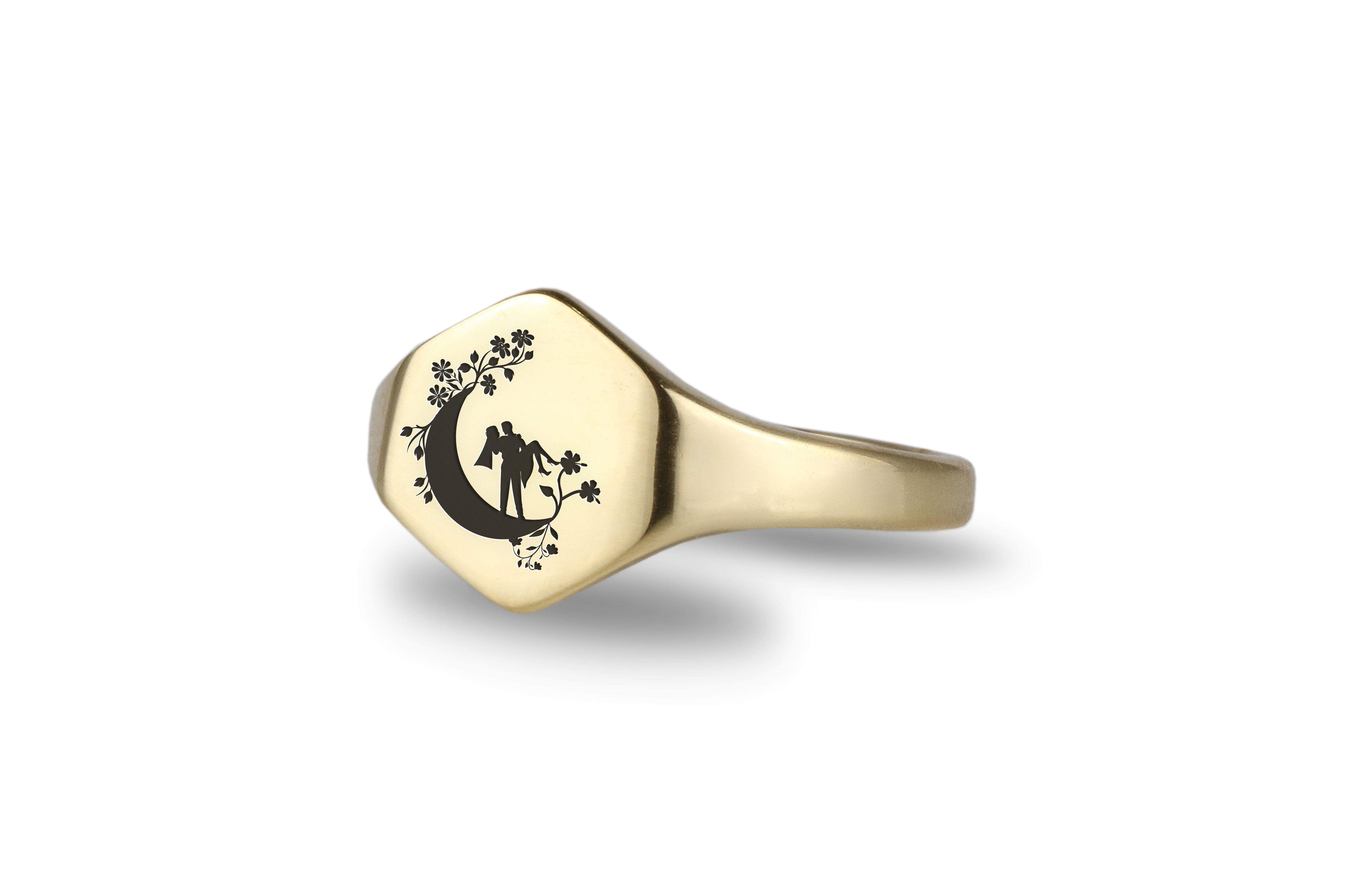 Engraved Couple Ring