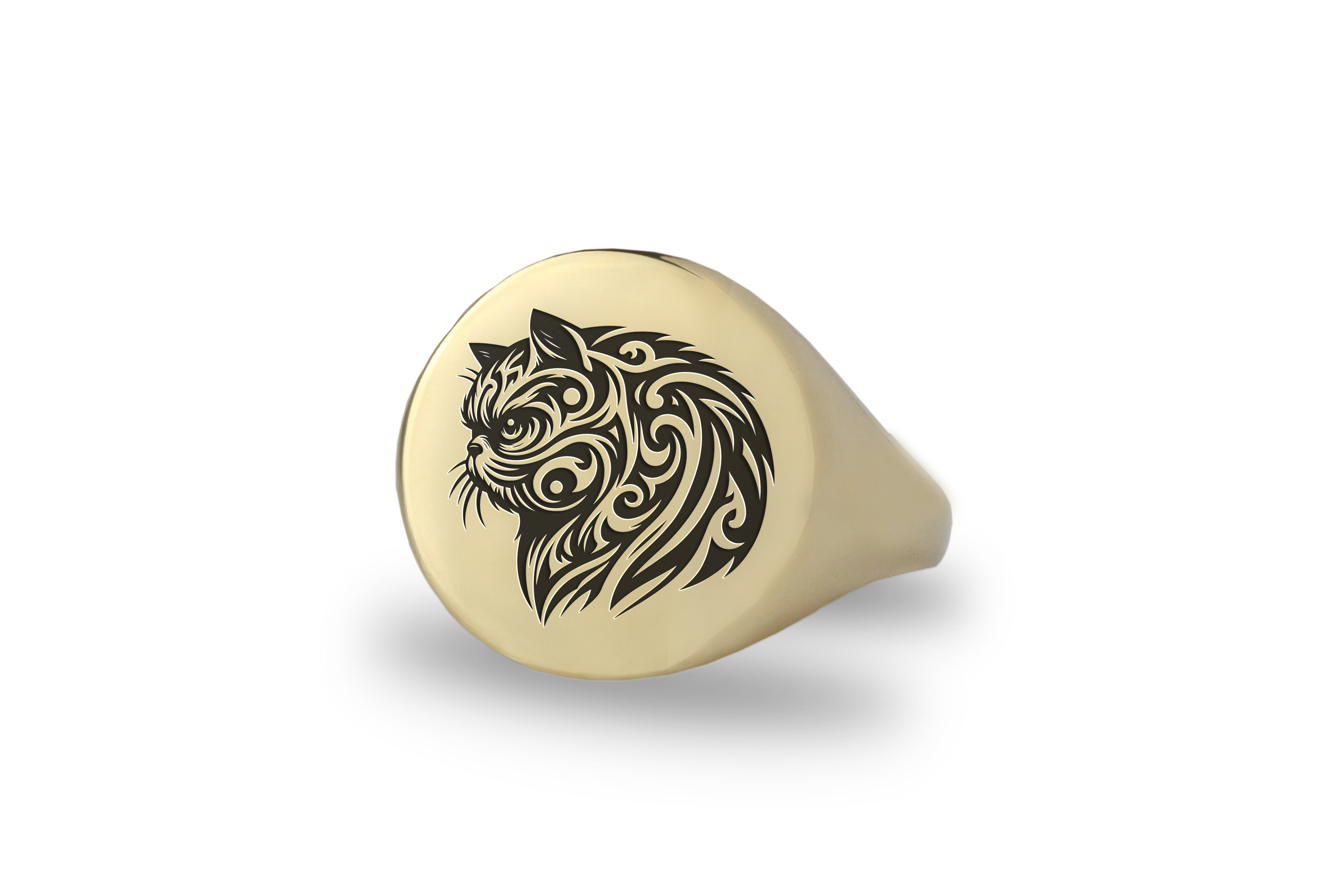 Persian Cat Bold Statement Ring