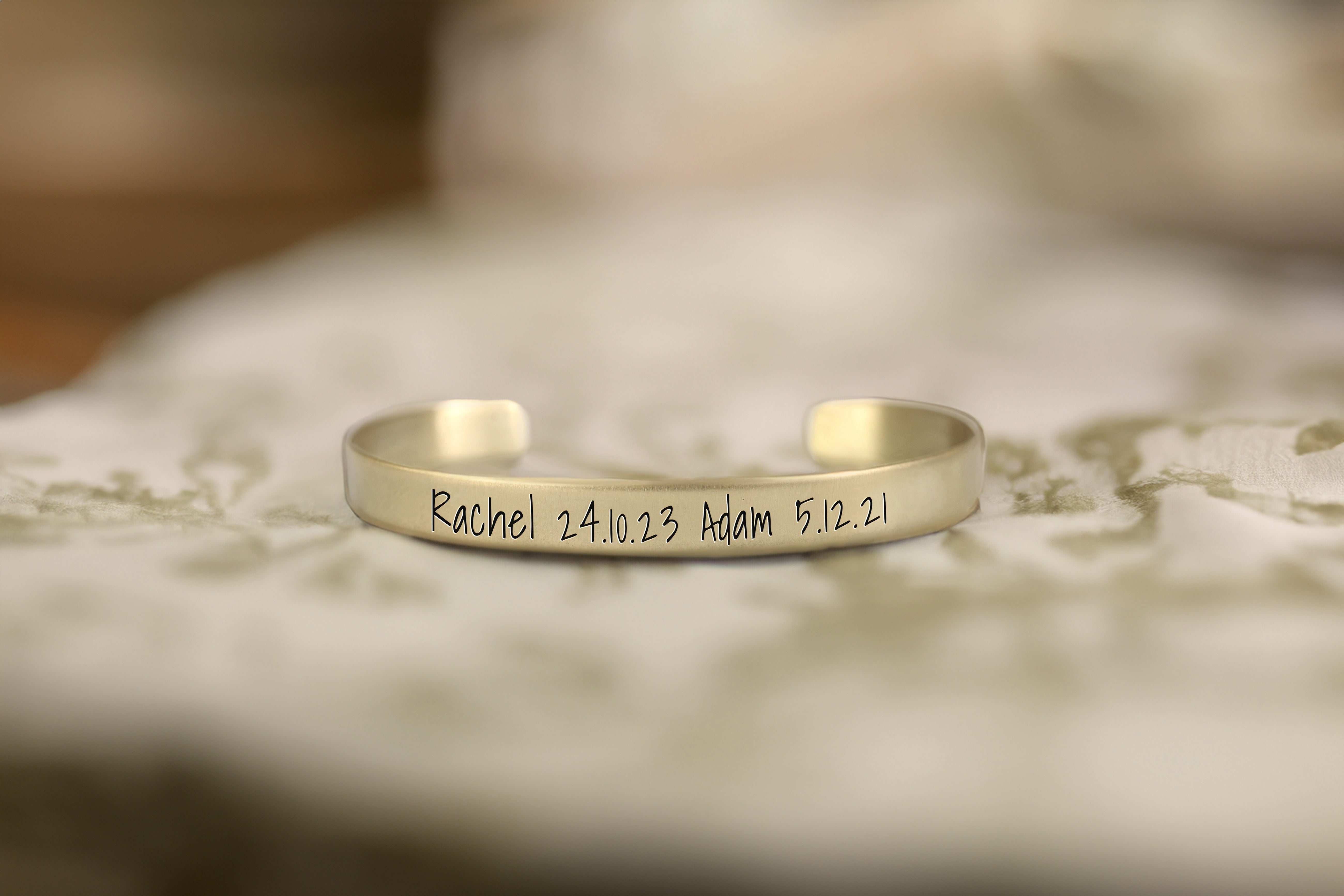 Kids Name And Birth Dates Bracelet